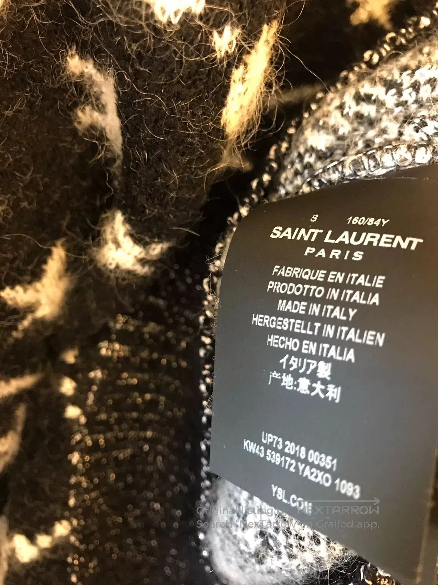 Saint Laurent Paris Saint Laurent Star Pattern Women's Sweater. Size S / US 4 / IT 40 - 5 Thumbnail