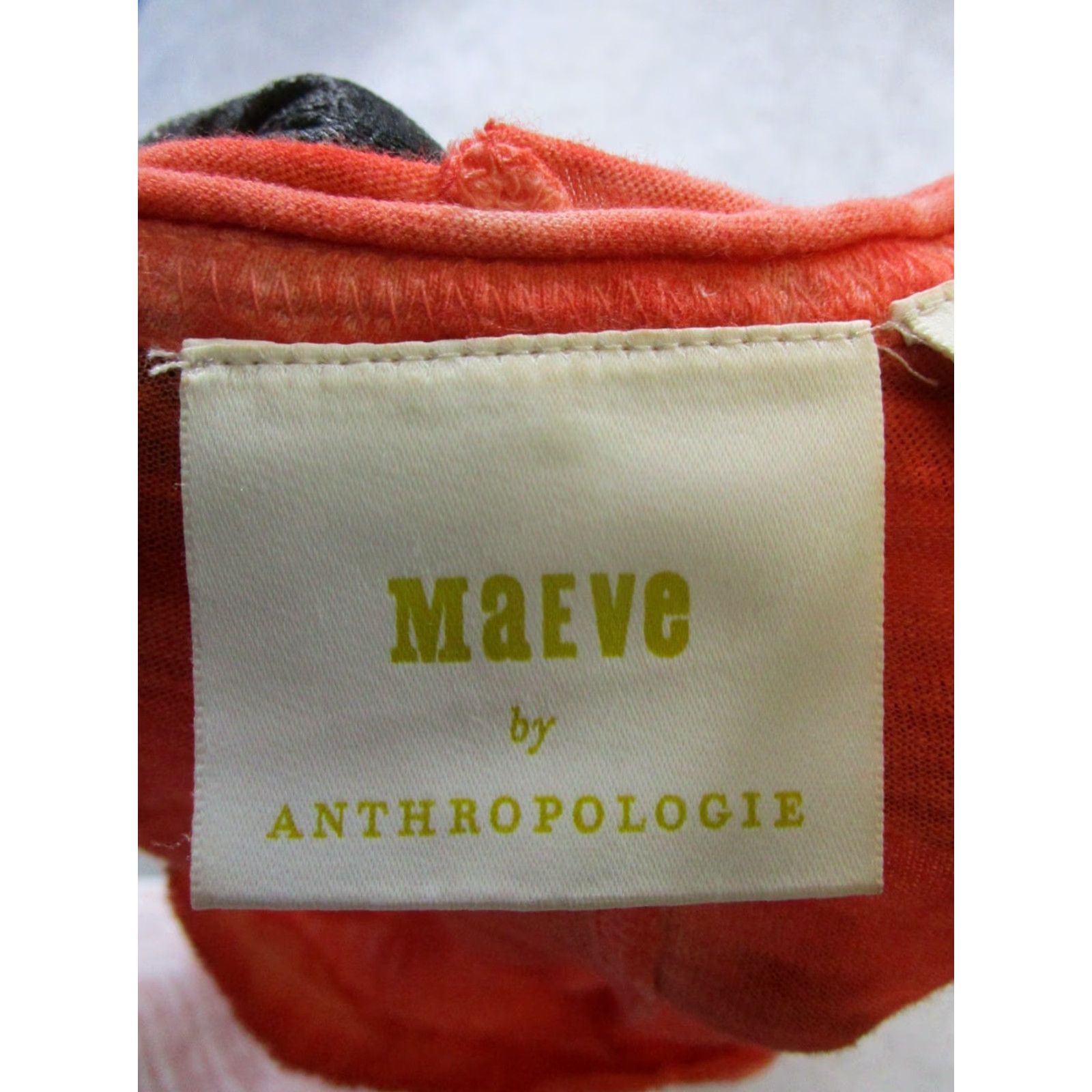 Vintage Maeve Shirt Womens Small Orange Cotton Pullover Size S / US 4 / IT 40 - 3 Thumbnail
