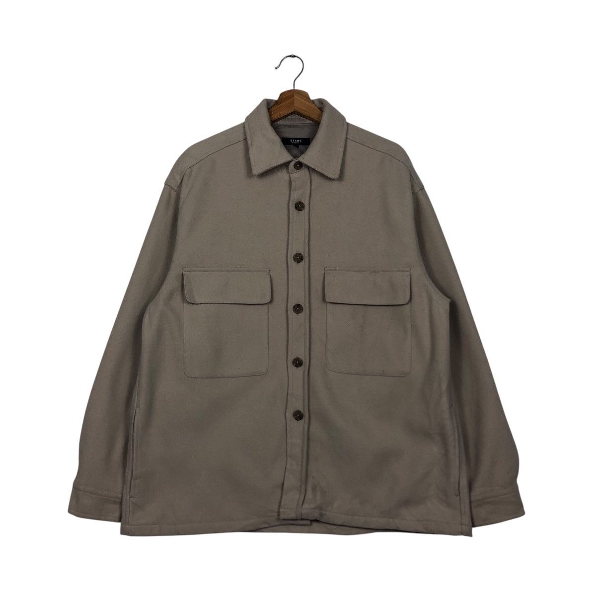 Beams Plus 📌Vintage Wool Chore Jacket Beams Heart Button Issey Miyake Size US M / EU 48-50 / 2 - 2 Thumbnail