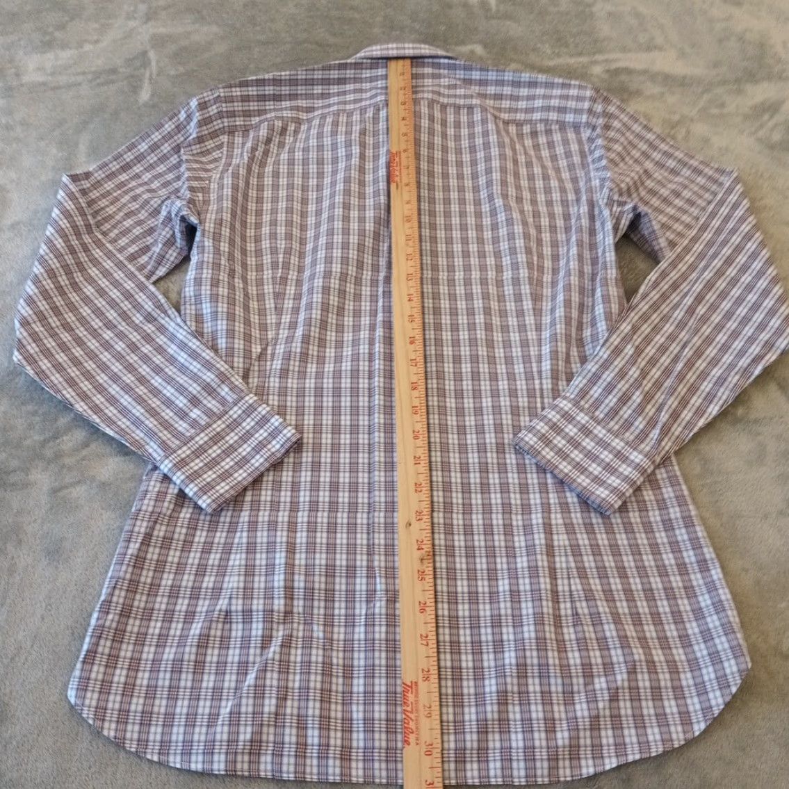 Bonobos Bonobos Shirt Mens 15 Blue Plaid Long Sleeve Button Up Tailored Dress Shirt Mens Size US M / EU 48-50 / 2 - 6 Thumbnail
