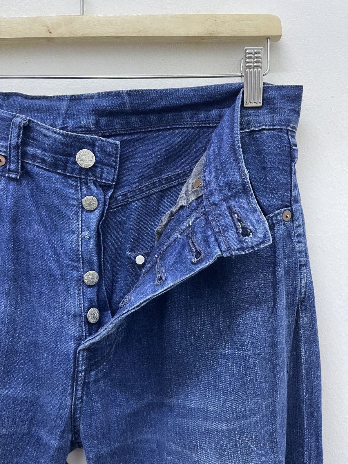 KATO Rare TRIPLE A By KATO Hidden Rivets Selvedge Made in Japan Size US 30 / EU 46 - 11 Thumbnail