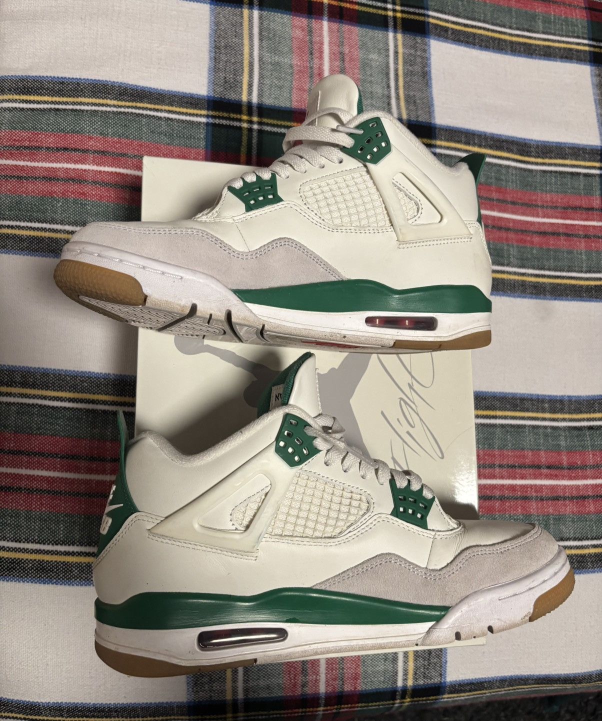 Nike Jordan 4 Retro x Nike SB Pine Green Size 8 Men Size US 8 / EU 41 - 3 Thumbnail