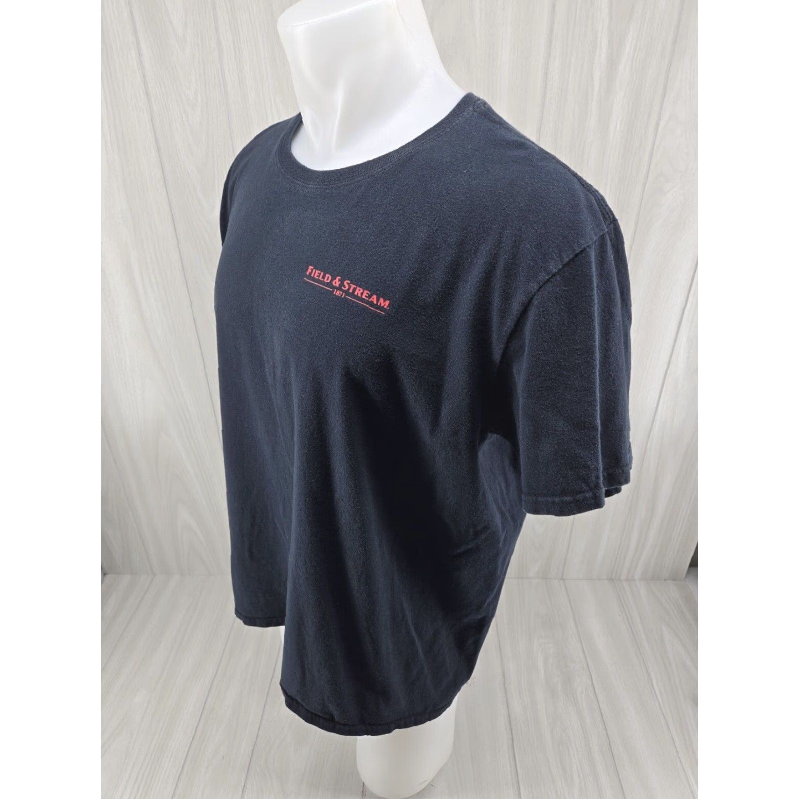 Vintage Field & Stream Fishing Mens XL Black Short Sleeve T Shirt Tackle Junkee Size US XL / EU 56 / 4 - 5 Thumbnail