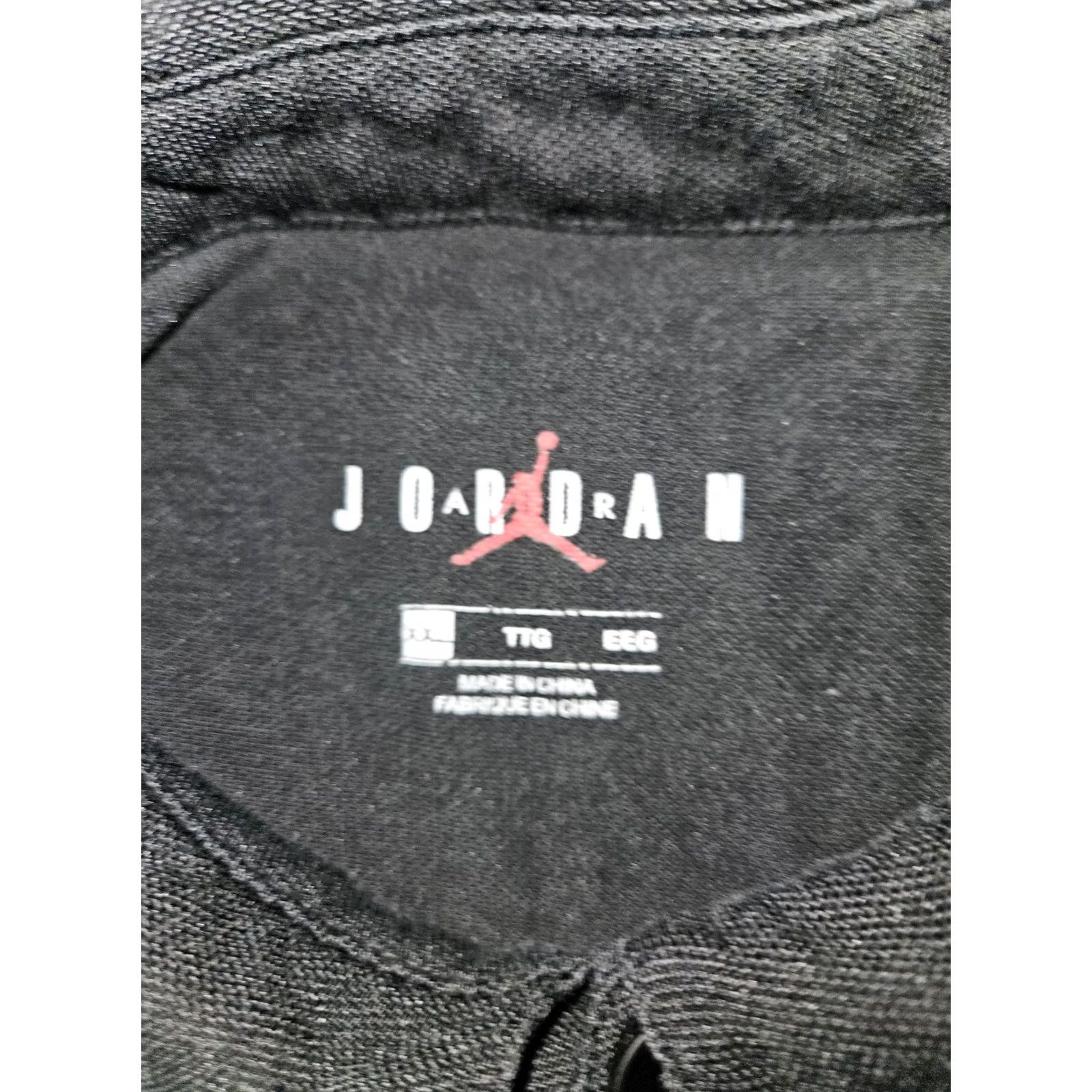 Jordan Brand Jordan Nike Air Shirt Mens 2XL Black Polo Embroidered Logo Short Sleeve Collared Size US XXL / EU 58 / 5 - 2 Thumbnail
