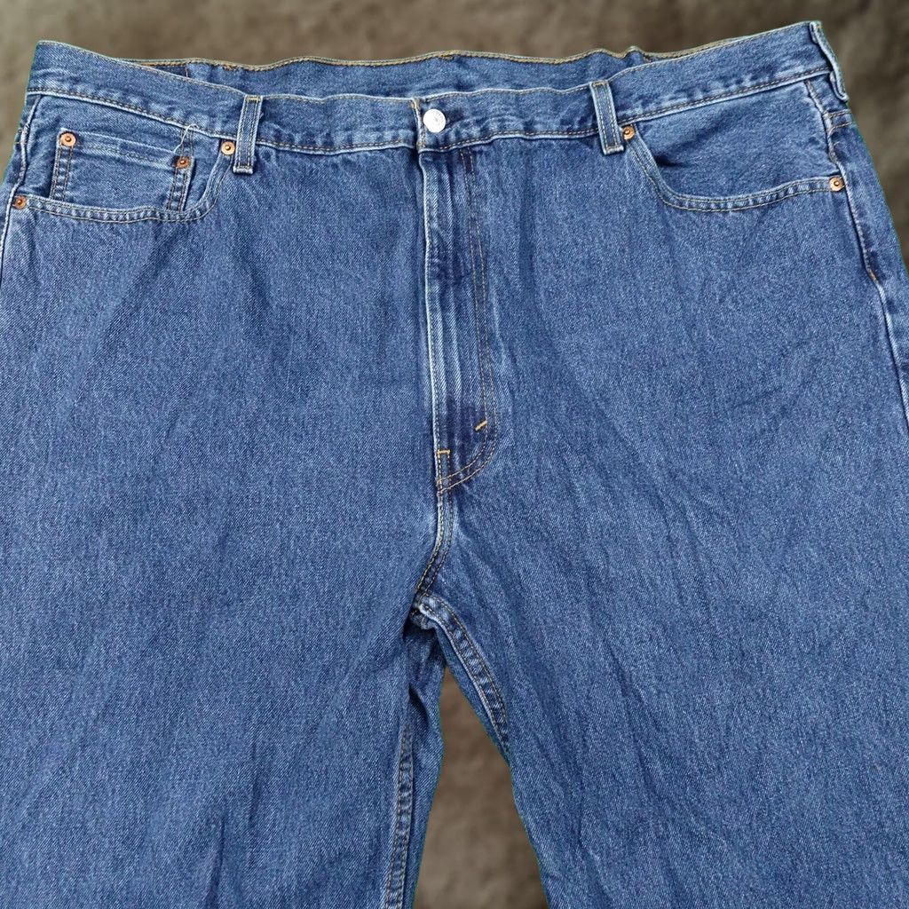 Levi's Levi's 550 Jeans Mens 48x34 Blue Medium Wash Relaxed Tapered Denim Pants Big & Tall Mens Jeans Size US 32 / EU 48 - 1 Thumbnail