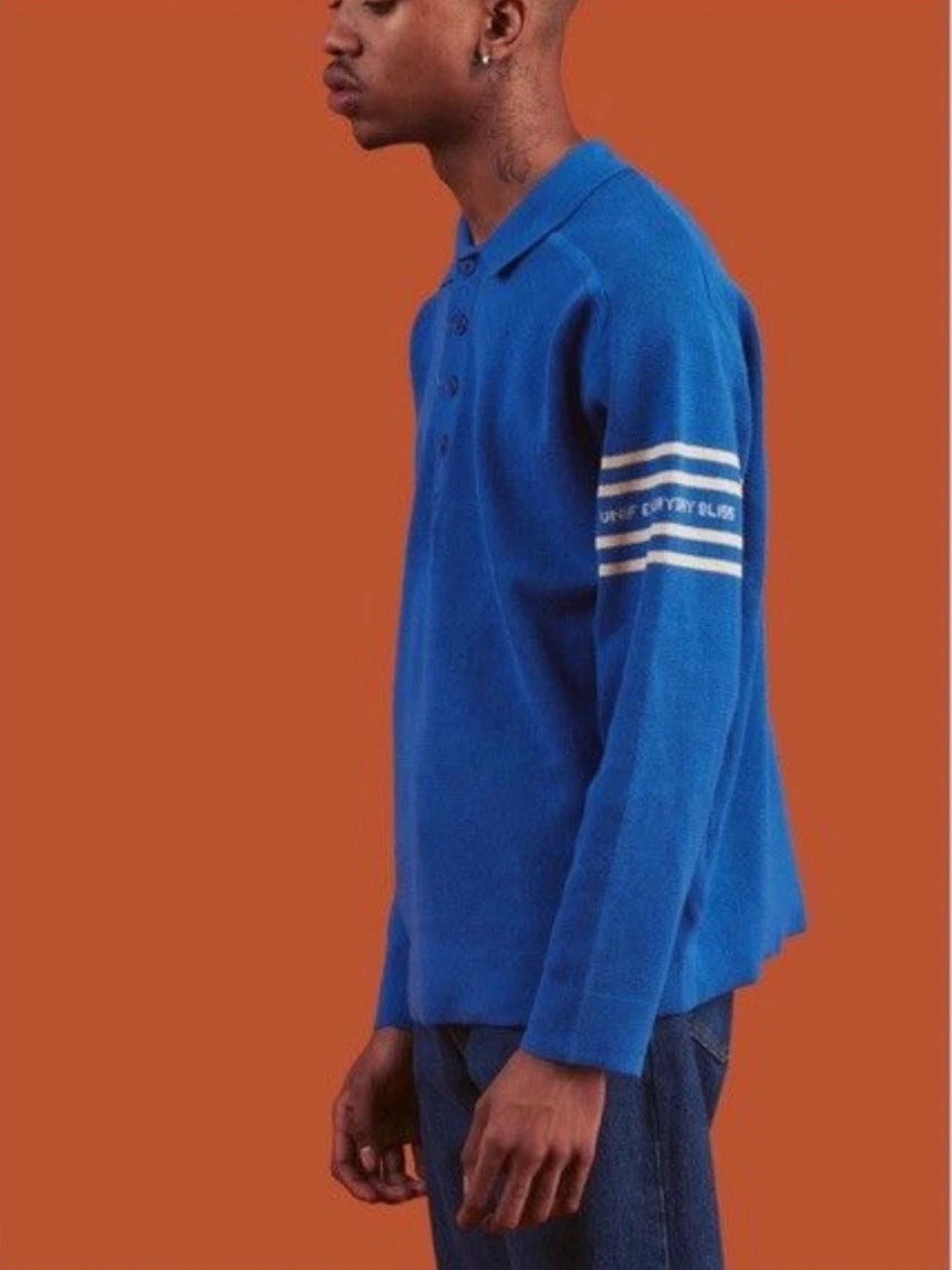 UNIF NWOT UNIF Everyday Bliss Fitz Knit Rugby Pullover Sweater Size US M / EU 48-50 / 2 - 1 Thumbnail