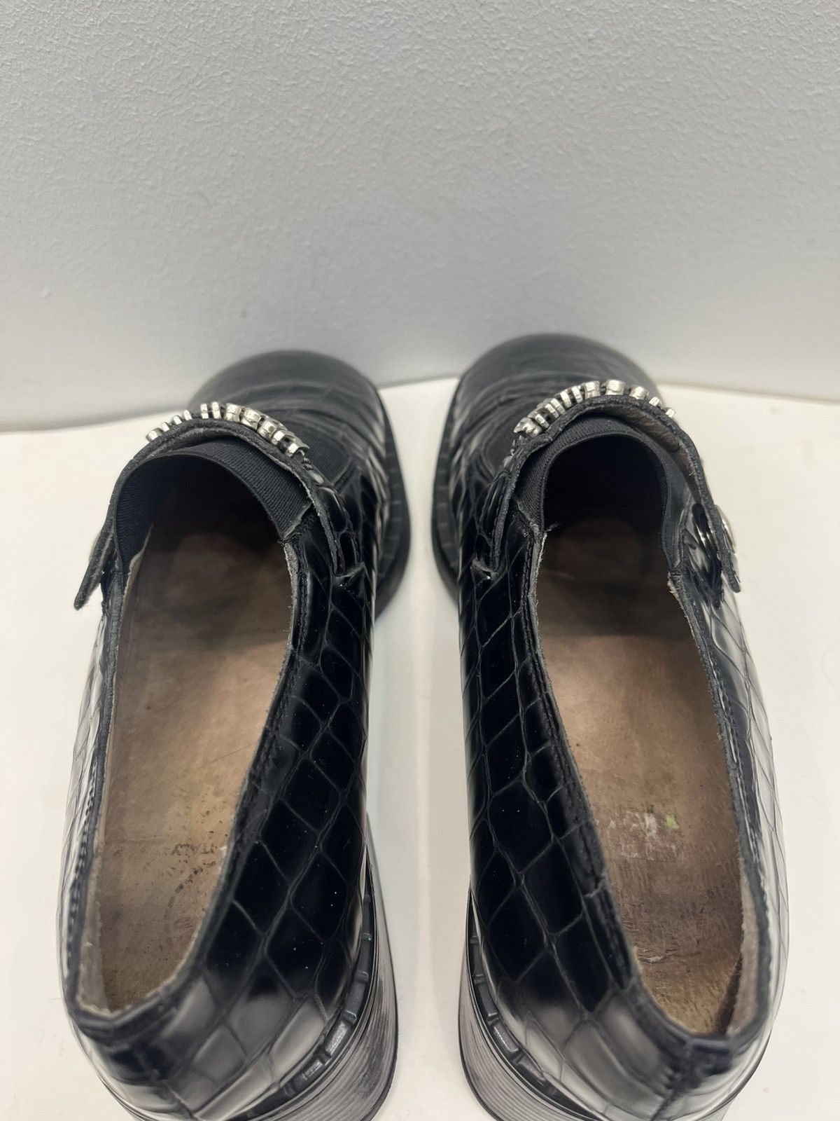 Moschino Moschino Movable Logo Chunky Platform Slip On Loafers Size US 7 / IT 37 - 4 Thumbnail