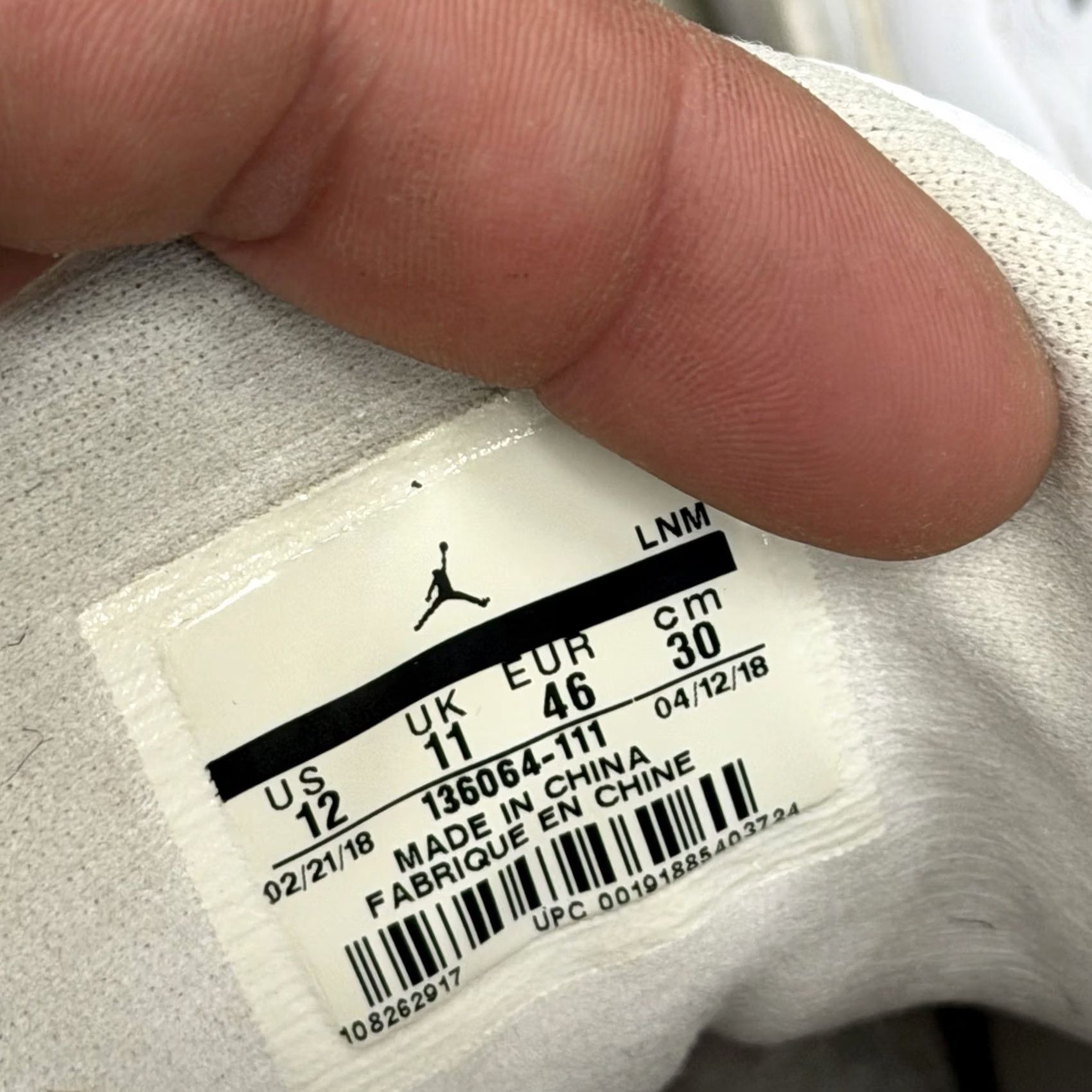Jordan Brand Air Jordan 3 Retro 2025 Pure Money Sneaker Mens Size 12 White Leather CT8532-111 Size US 11 / EU 44 - 3 Thumbnail