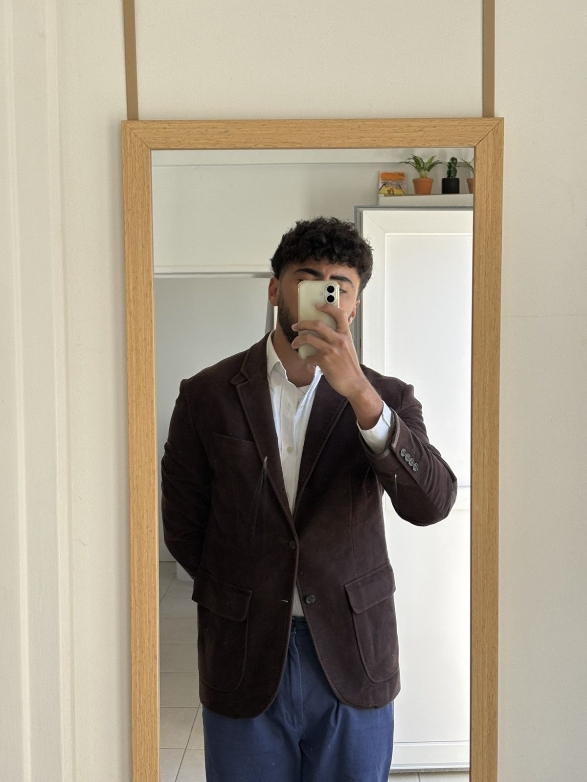 Polo Ralph Lauren Brown Blazer Leather Elbow Ralph Lauren Men’s 46R Vintage Size 46R - 10 Thumbnail