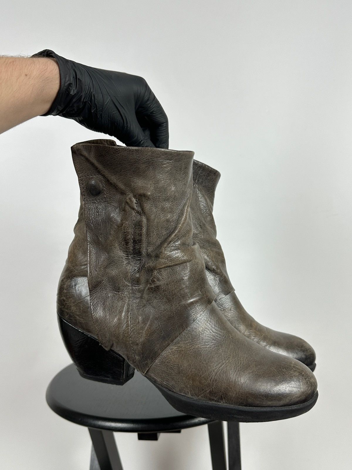 A.S.98 A.S.98. Airstep Leather Biker Ankle Boots Size US 11 / IT 41 - 7 Thumbnail
