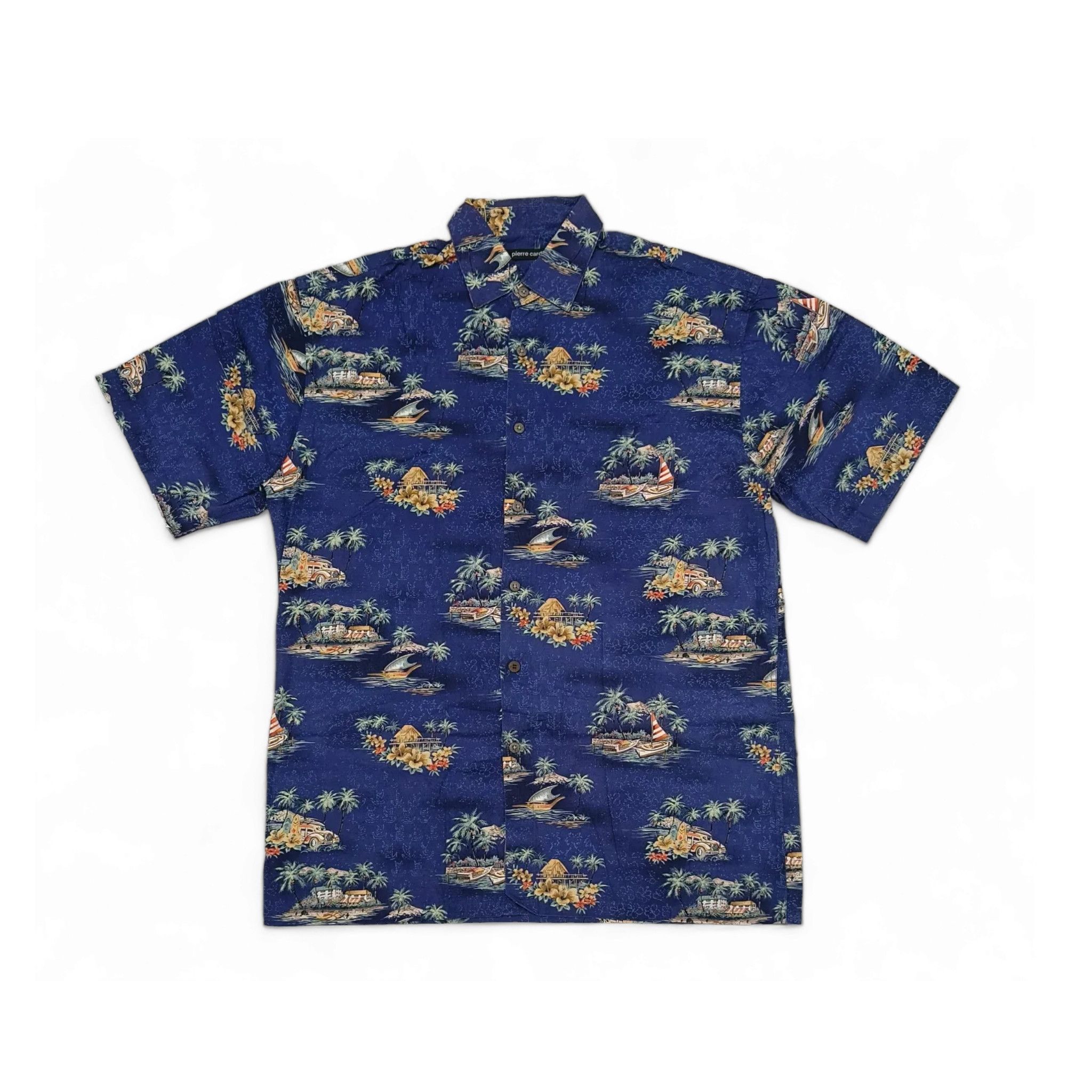 Pierre Cardin Vintage Pierre Cardin Scenic Border Hawaiian Shirt Medium Size US M / EU 48-50 / 2 - 1 Thumbnail