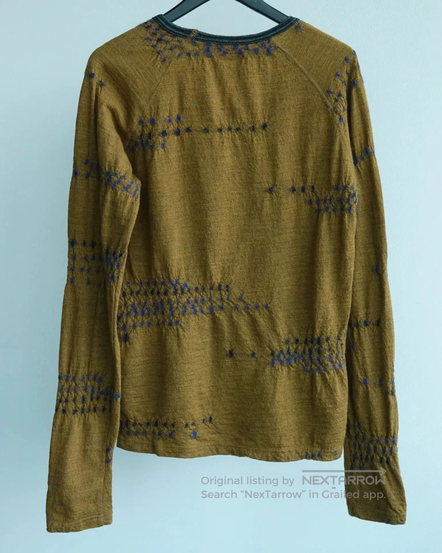 Kapital Kapital Wool Long T-Shirt with Indigo Dye. Size US M / EU 48-50 / 2 - 6 Thumbnail