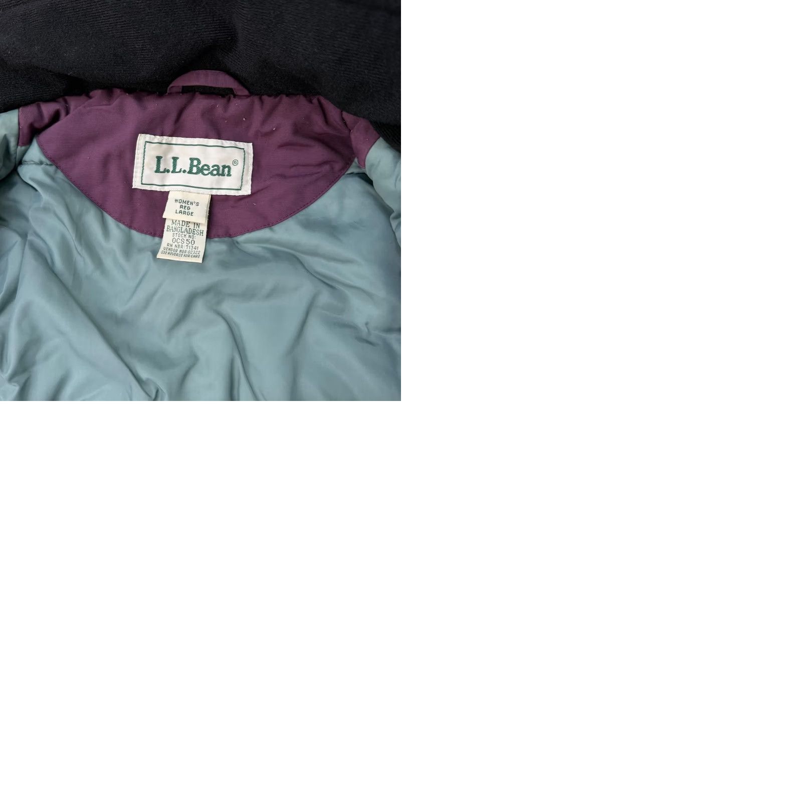Vintage VINTAGE: No — LL Bean Coat Womens Large Purple Parka Long Insulated Full Zip Lined Size L / US 10 / IT 46 - 10 Thumbnail