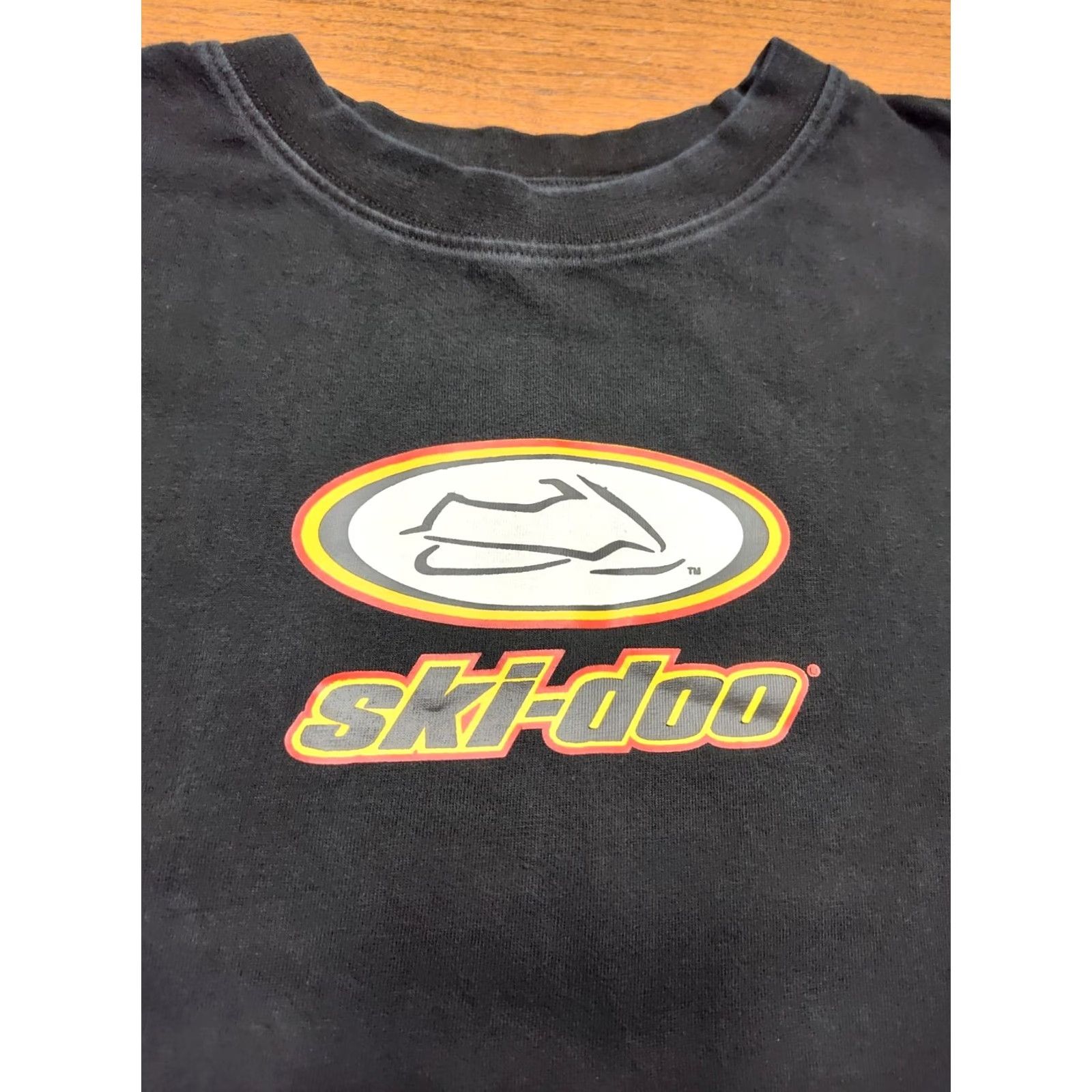 Gildan VINTAGE Gildan Snowmobile Ski Doo Long Sleeve T Shirt Bombardier Racing Men 2XL Black Crew Neck 90s Sports Shirt Size US XXL / EU 58 / 5 - 4 Thumbnail
