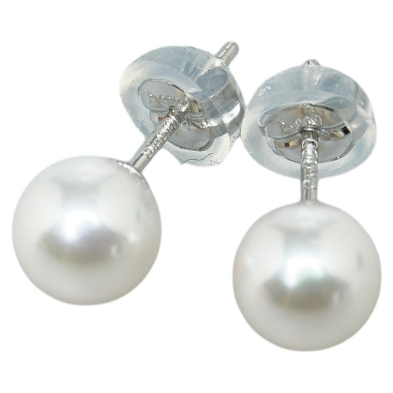 image of Other Platinum Pearl Earrings in White, Women's