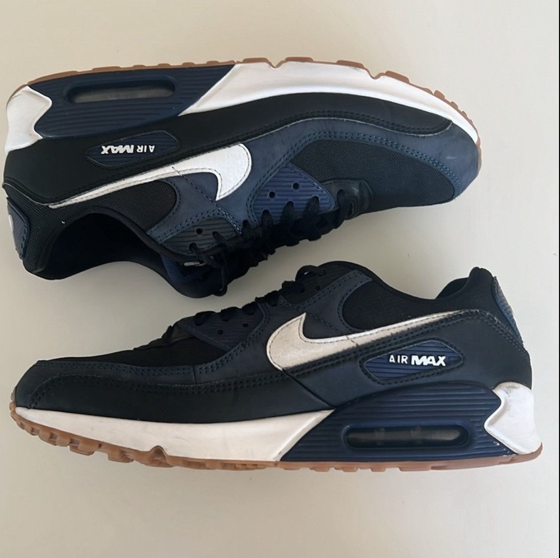 Nike nike air max 90 midnight navy gum Size US 10.5 / EU 43-44 - 6 Thumbnail