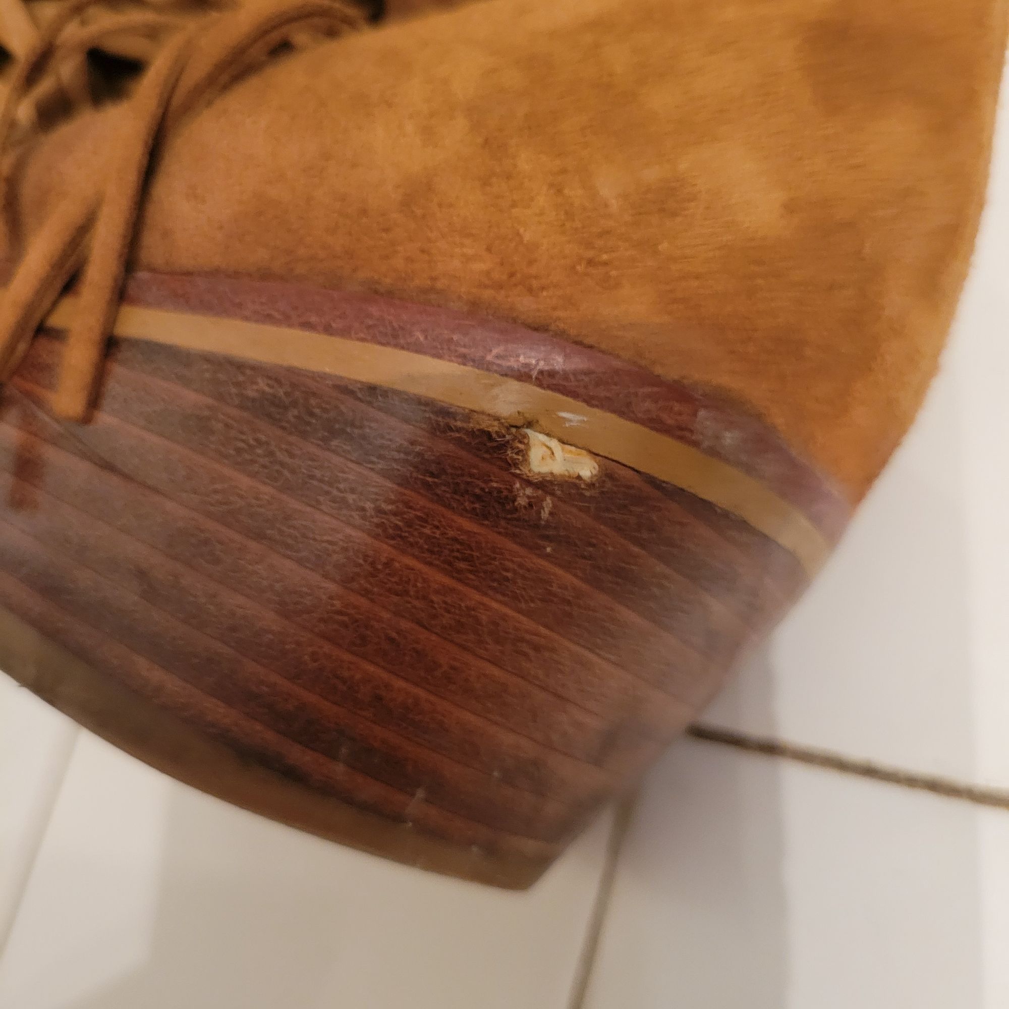Sam Edelman Sam Edelman 8.5M Suede Leather Ankle Boots Fringe Western Bo Size US 8.5 / IT 38.5 - 7 Thumbnail