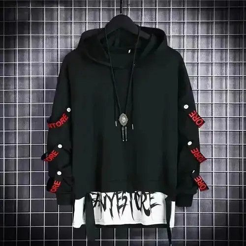 VIBE Black Hoodie Top Size US M / EU 48-50 / 2 - 3 Thumbnail
