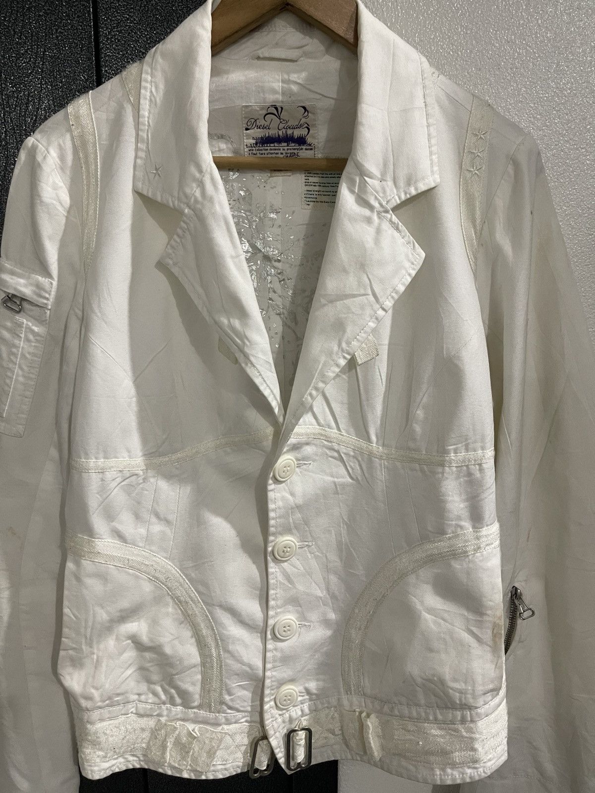 Diesel Diesel Parachute White Jacket Size M / US 6-8 / IT 42-44 - 5 Thumbnail