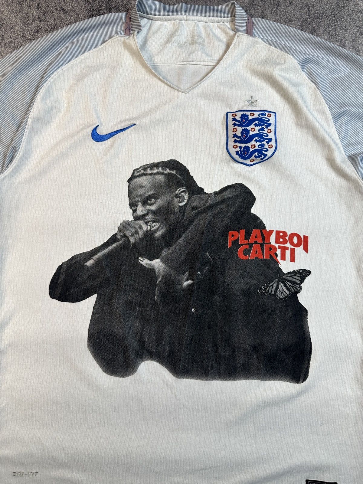 Vintage Nike England Logo Playboi Carti Soccer Jersey Blokecore XXL Size US XXL / EU 58 / 5 - 2 Thumbnail