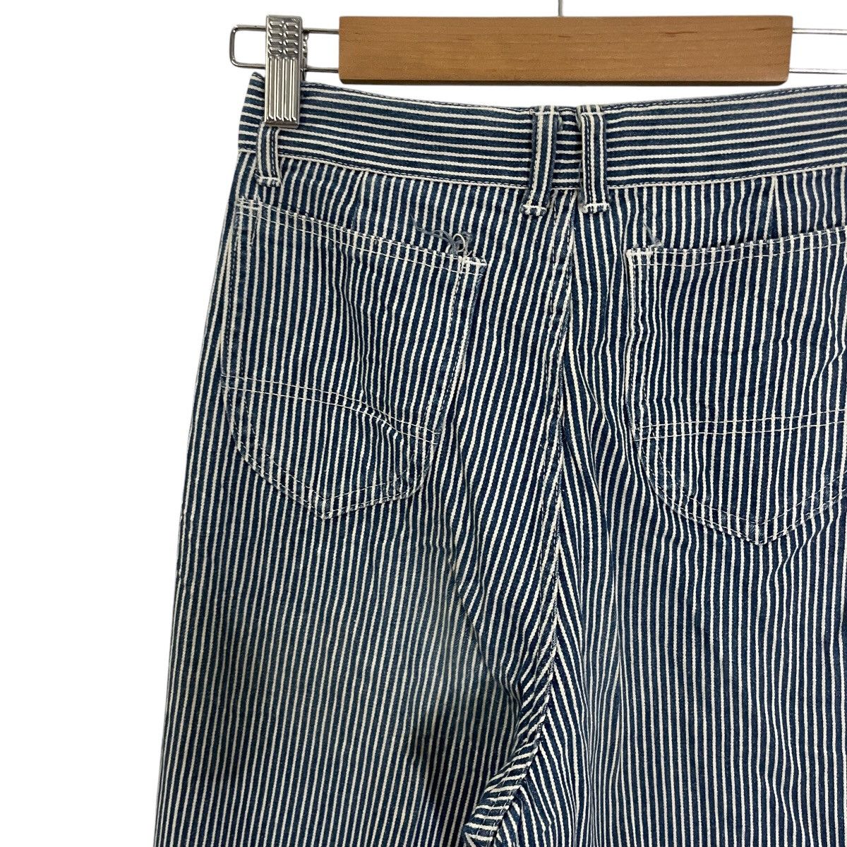Japanese Brand Vintage Japanese Designer Distressed Hikory Stripe Pants Size 24" / US 00 / IT 34 - 8 Thumbnail