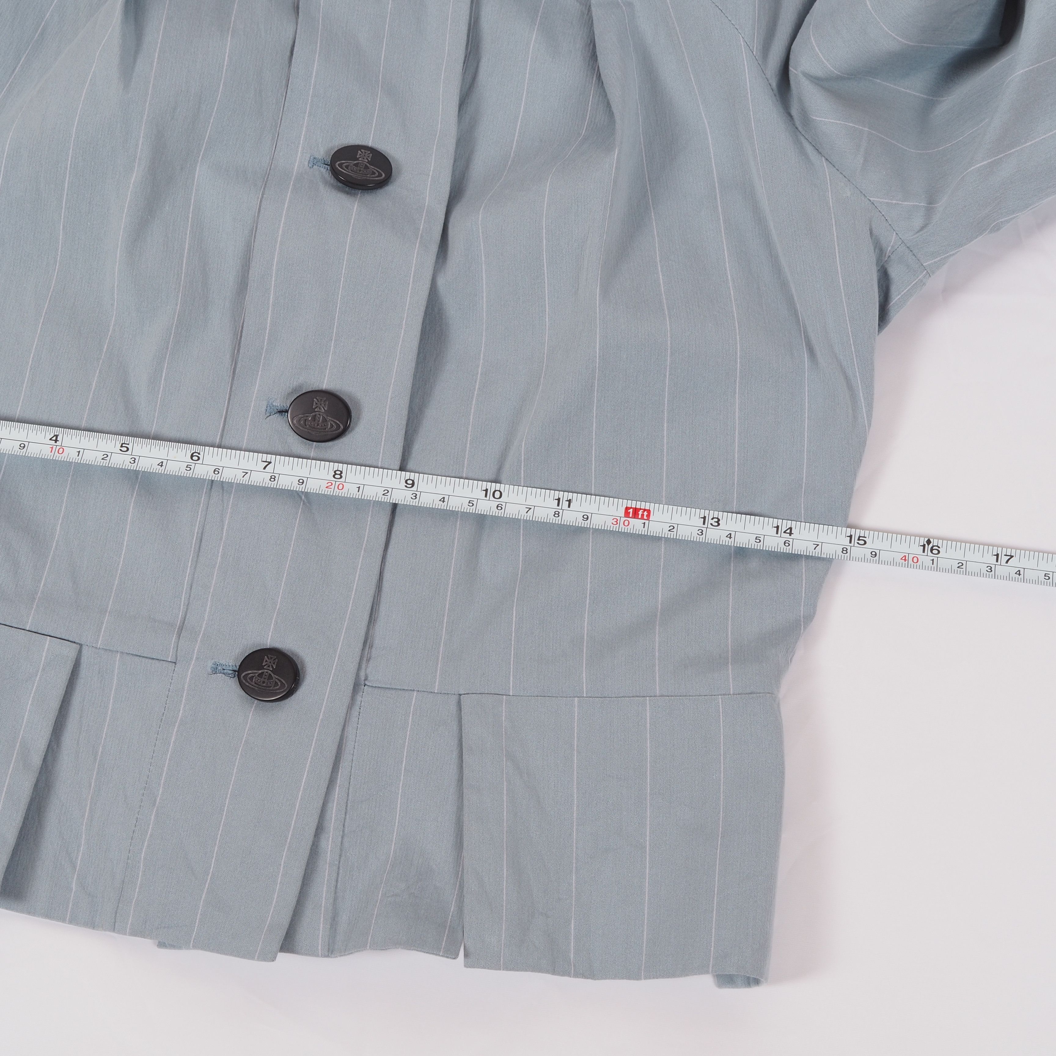 Vivienne Westwood Vivienne Westwood Vintage Pinstripe Peplum Blazer Jacket Size M / US 6-8 / IT 42-44 - 10 Thumbnail