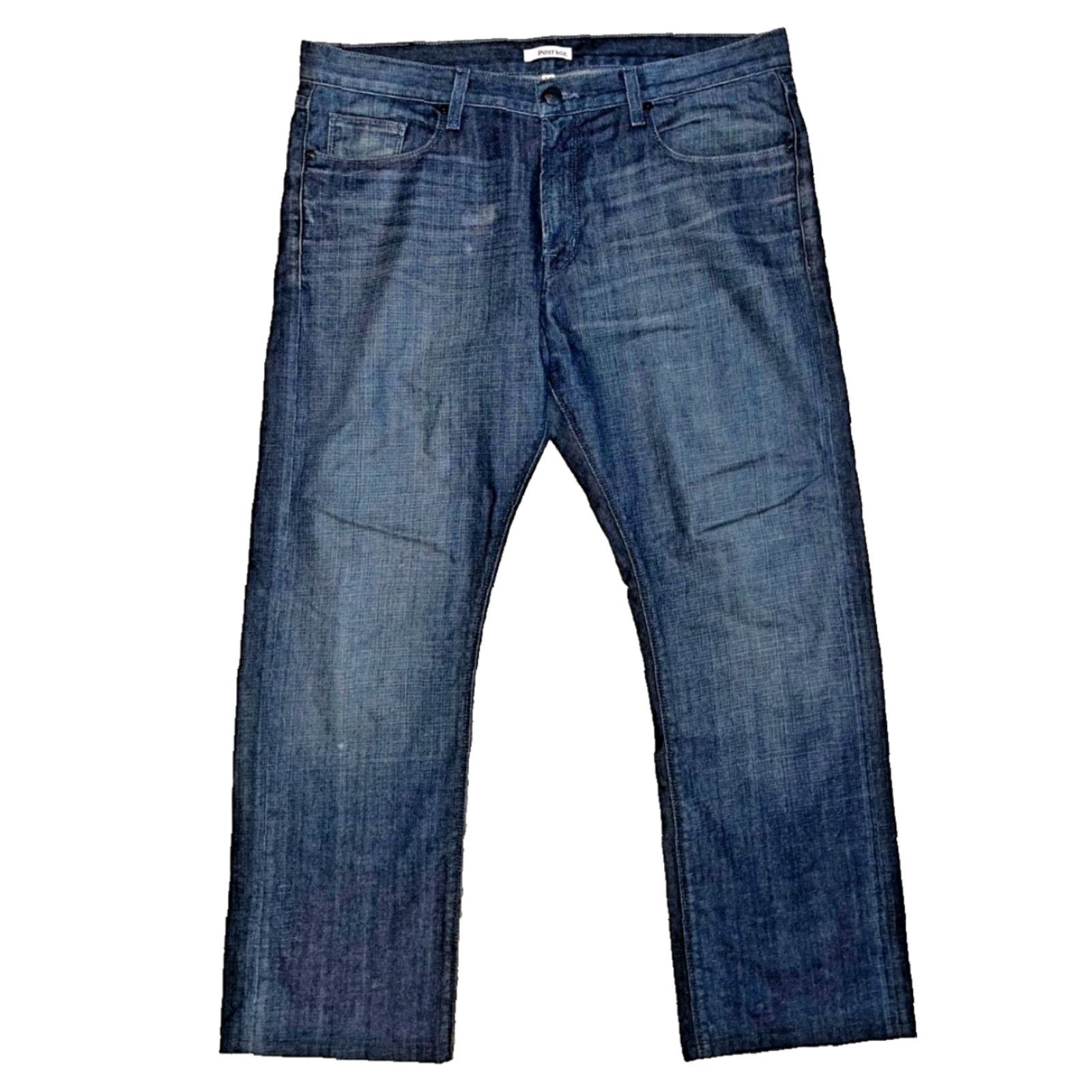 Denime VINTAGE Post’age Prescott 1244PD Jeans Selvedge Denim 36x30 Straight Fit Jeans Blue Mens Size US 36 / EU 52 - 3 Thumbnail