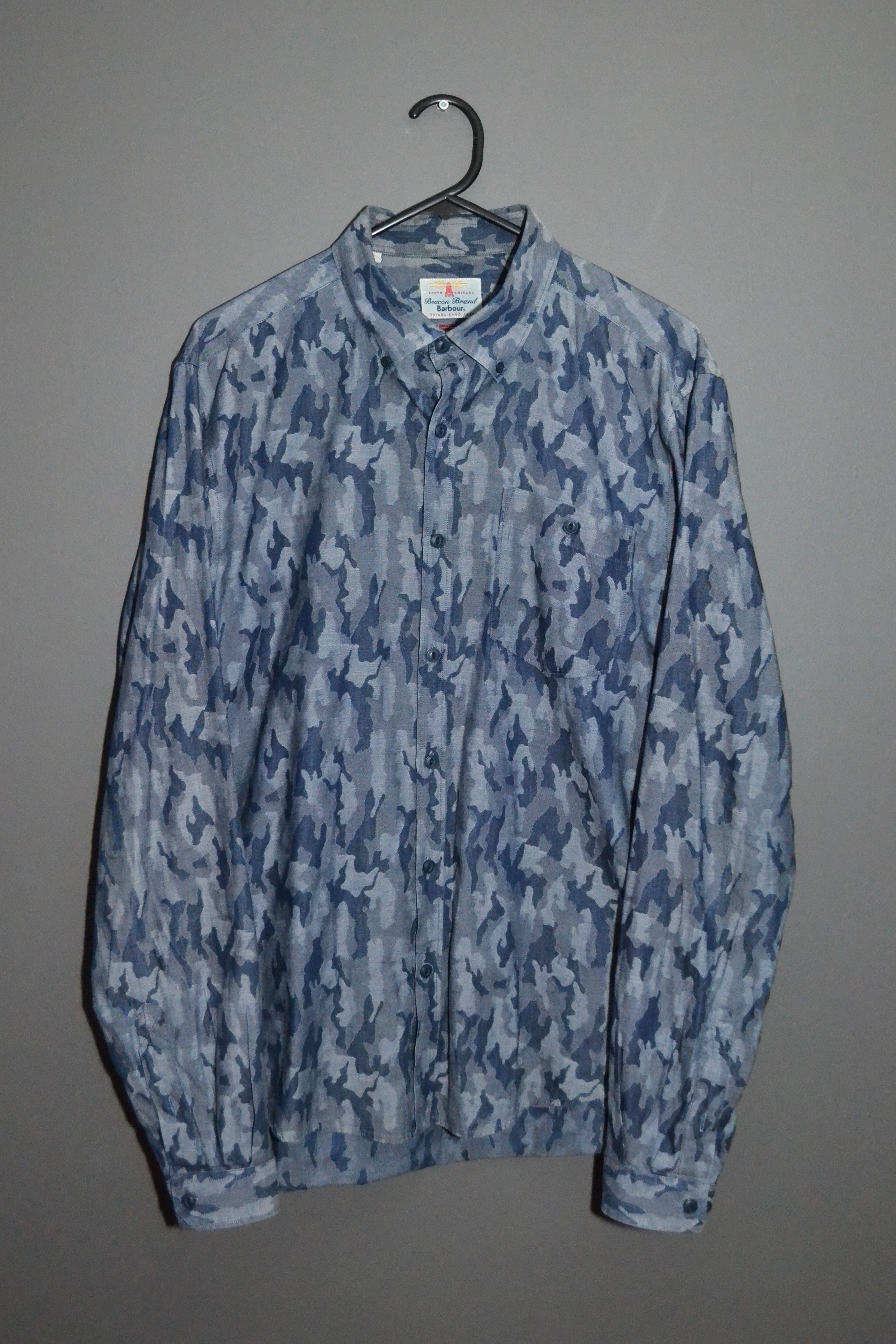 Barbour Barbour M Indigo Camo Shirt Indigo Size US M / EU 48-50 / 2 - 1 Thumbnail