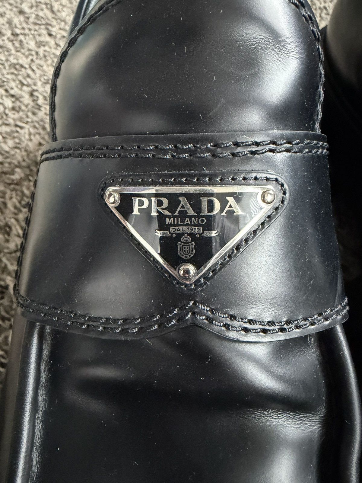 Prada Prada Monolith Brushed Leather Loafer. Size US 9 / EU 42 - 13 Thumbnail