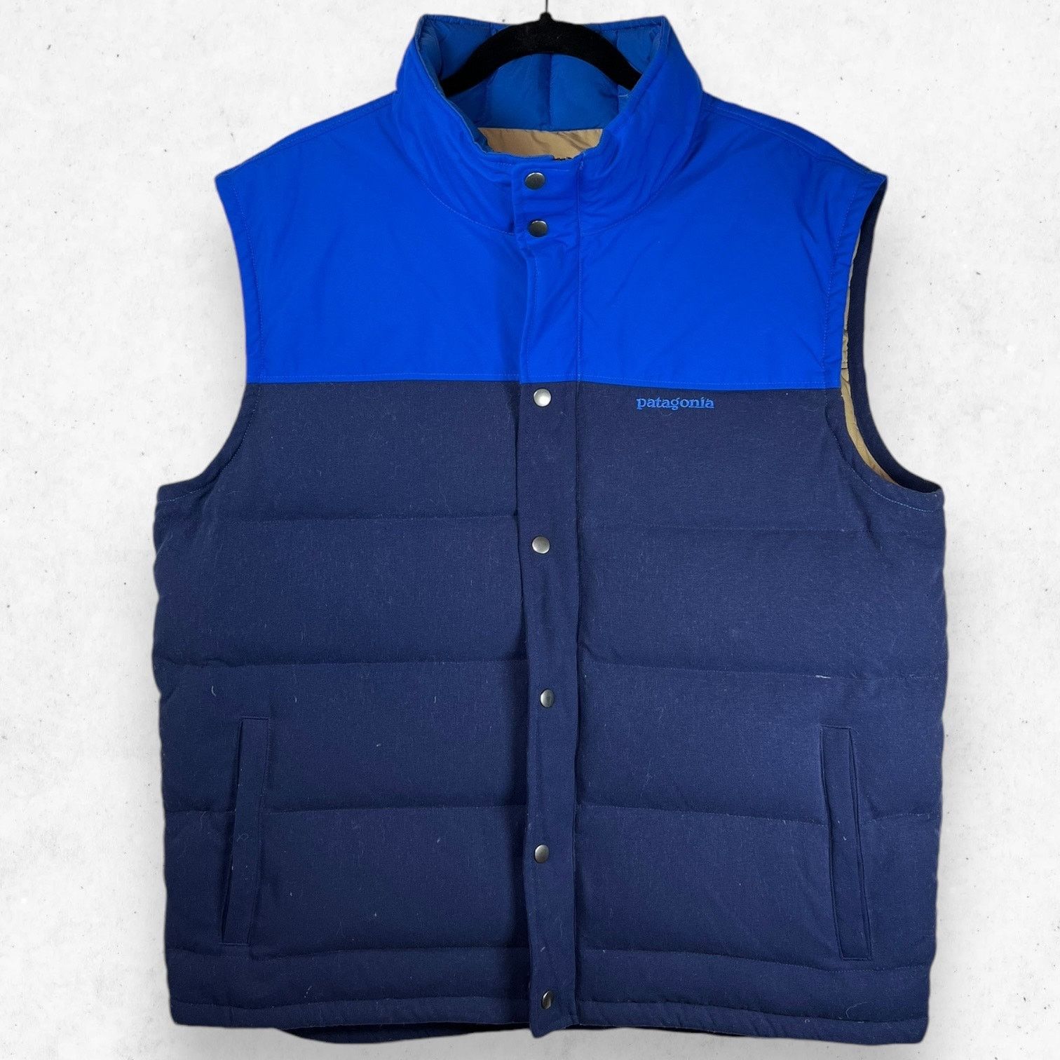 Patagonia Patagonia Goose Down Puffer Vest Men’s Large Navy and Blue Size US L / EU 52-54 / 3 - 1 Thumbnail