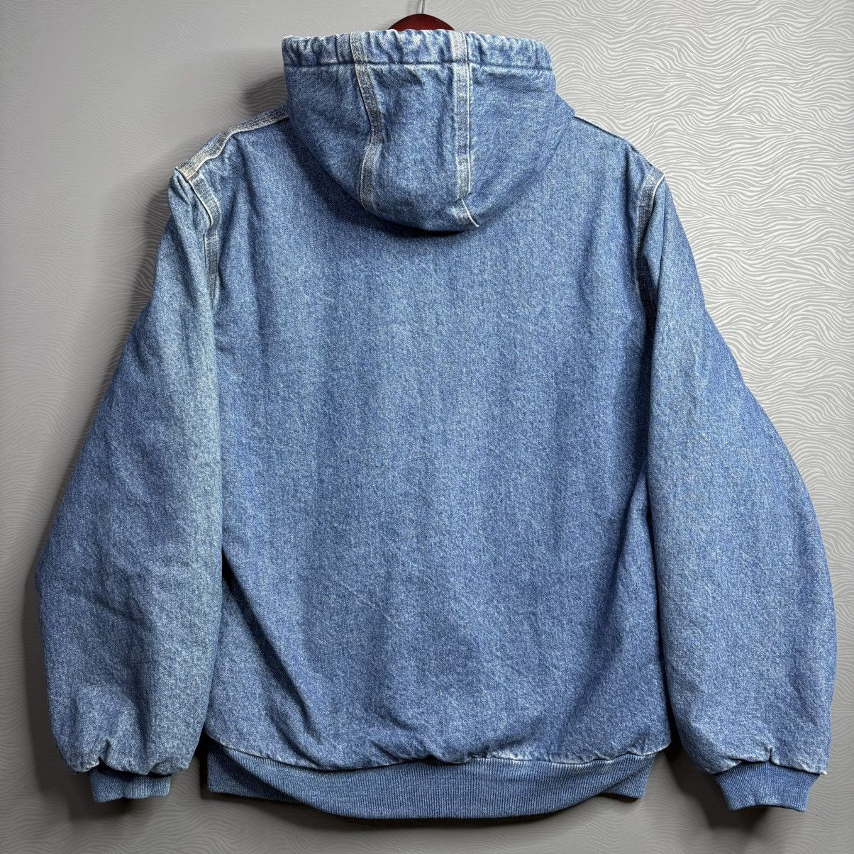 Carhartt × Vintage VTG 90s ASAP Carhartt J139 DST Denim Blue Lined Hooded Small Size US S / EU 44-46 / 1 - 2 Thumbnail