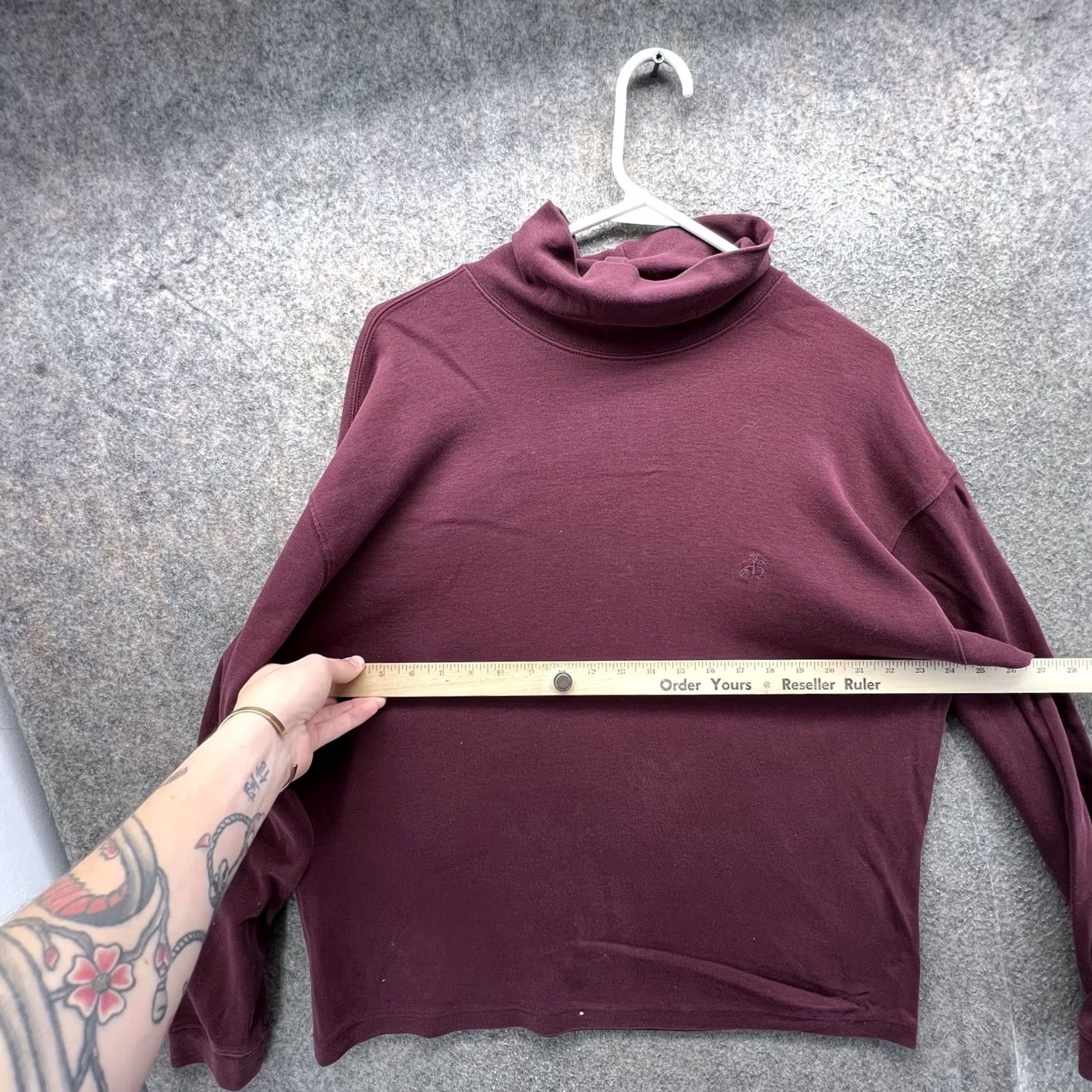 Brooks Brothers Brooks Sport Sweater Mens Large Red Cotton Turtleneck Pullover Logo Long Sleeve Regular Fit Pullover Size US L / EU 52-54 / 3 - 4 Thumbnail