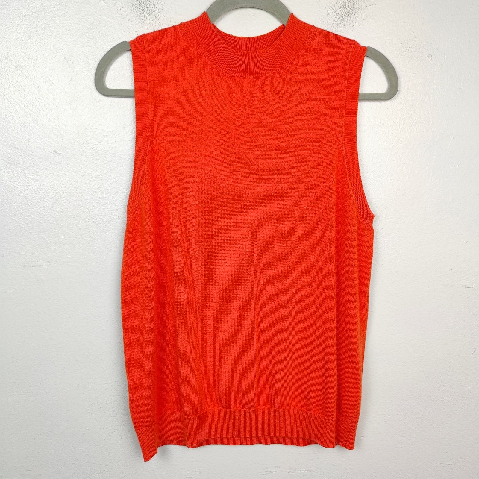 Ann Taylor Ann Taylor Sweater Womens Large Orange Red Viscose Size L / US 10 / IT 46 - 1 Thumbnail