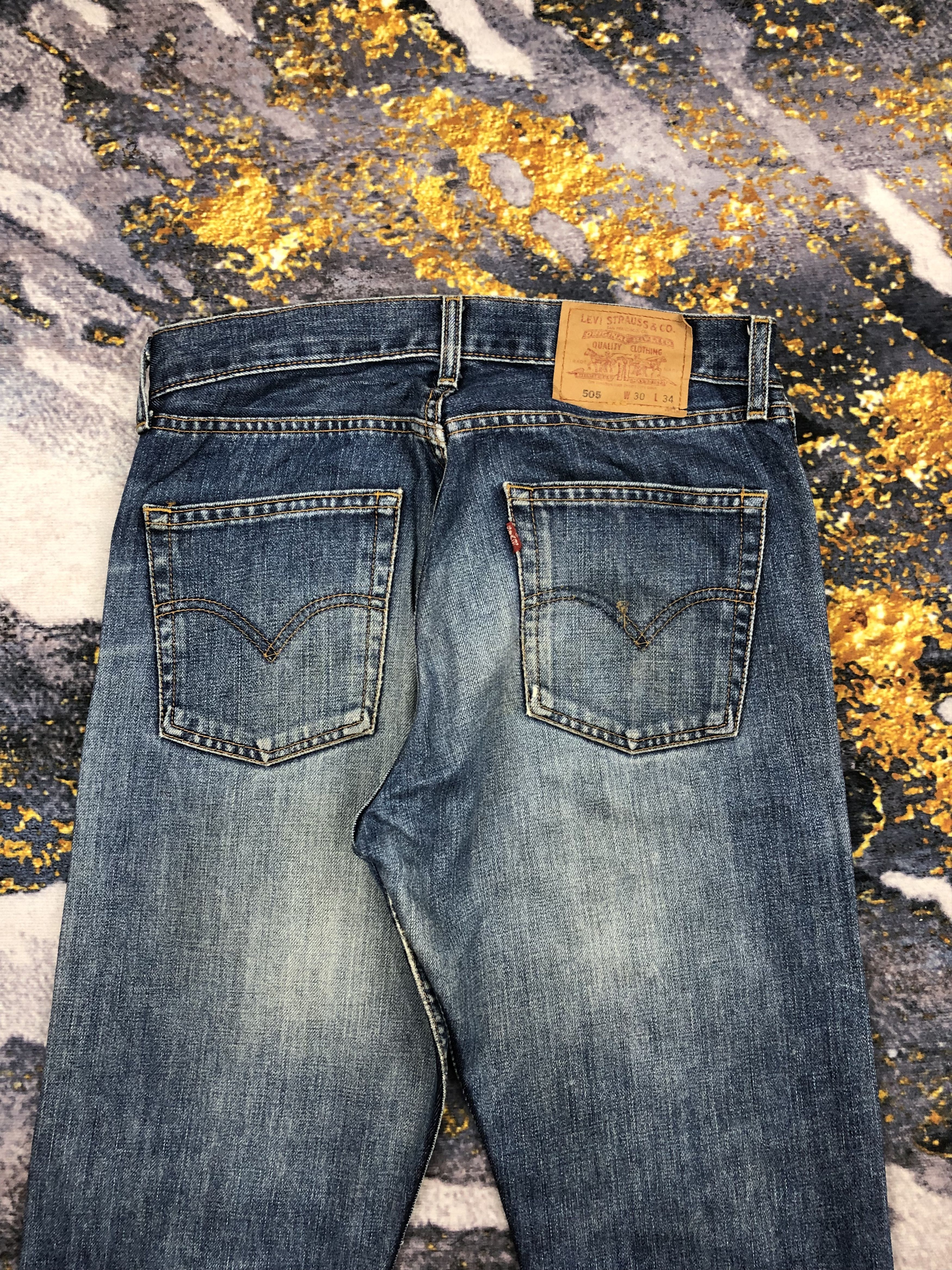 Levi's Vintage 90s Levis 505 Faded Blue Jeans DPP0200 Size US 31 - 4 Thumbnail