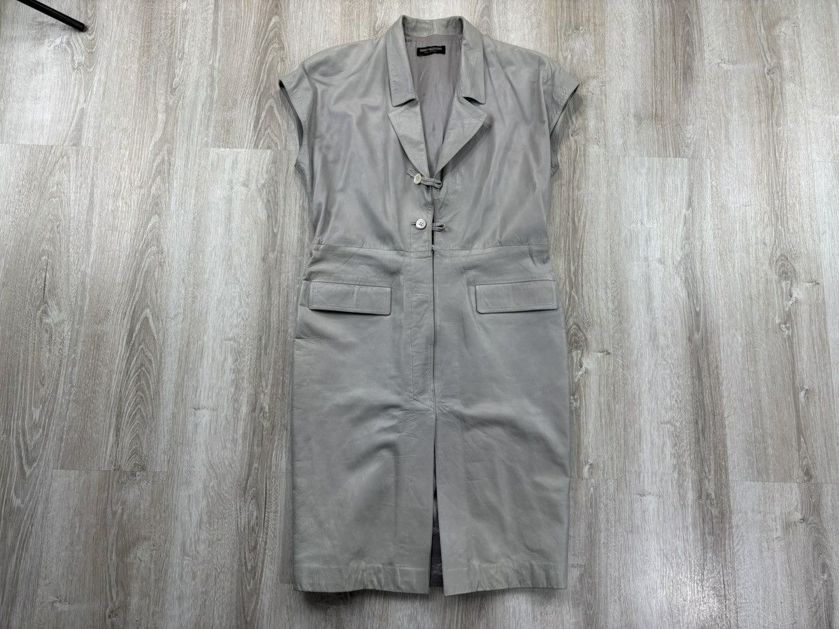 Mario Valentino × Vintage Womens leather vintage dress Mario Valentino Size L/XL Size L / US 10 / IT 46 - 1 Thumbnail