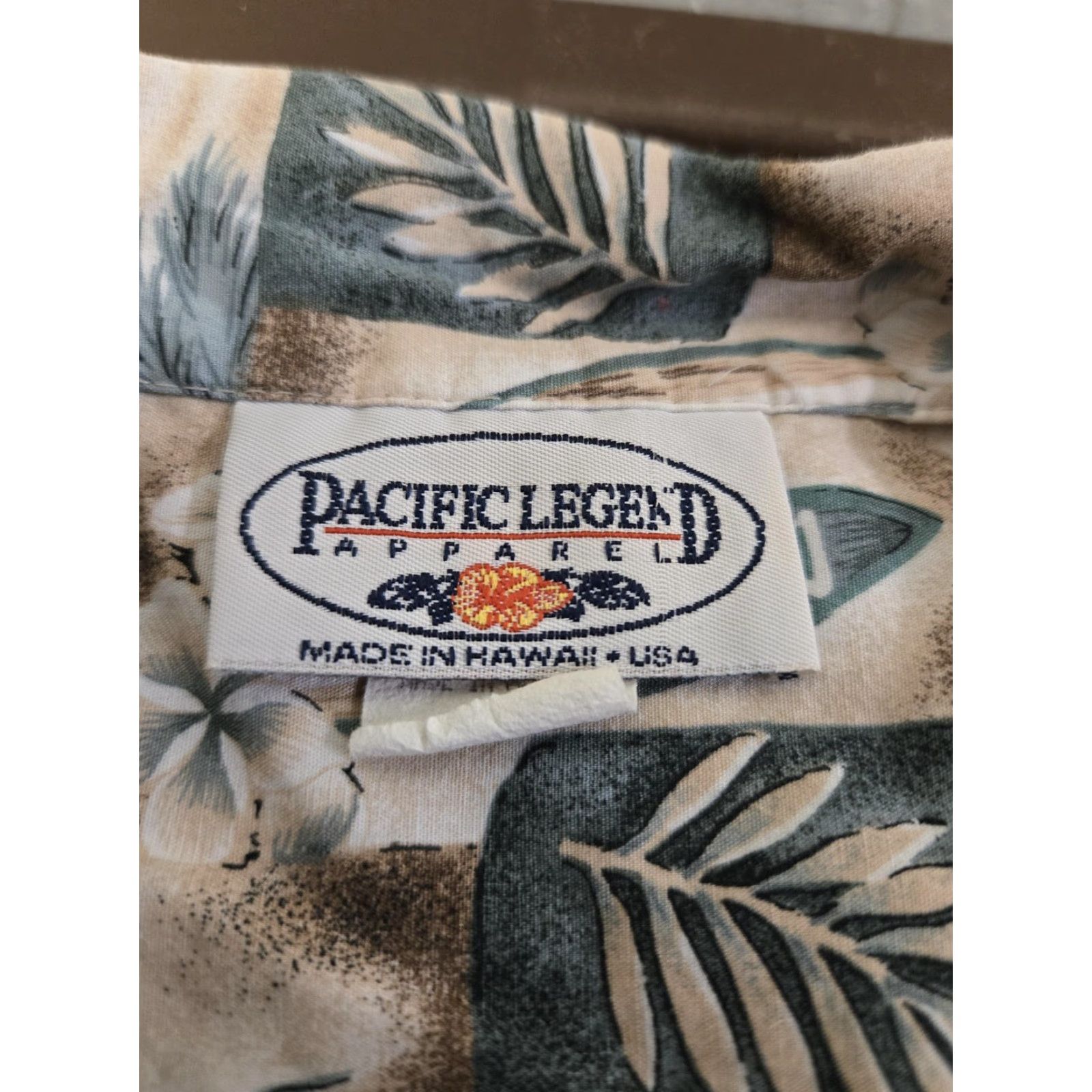 Vintage Pacific Legend Shirt Mens XL Blue Hawaiian Aloha Tropical Button Up Made USA Size US XL / EU 56 / 4 - 5 Thumbnail