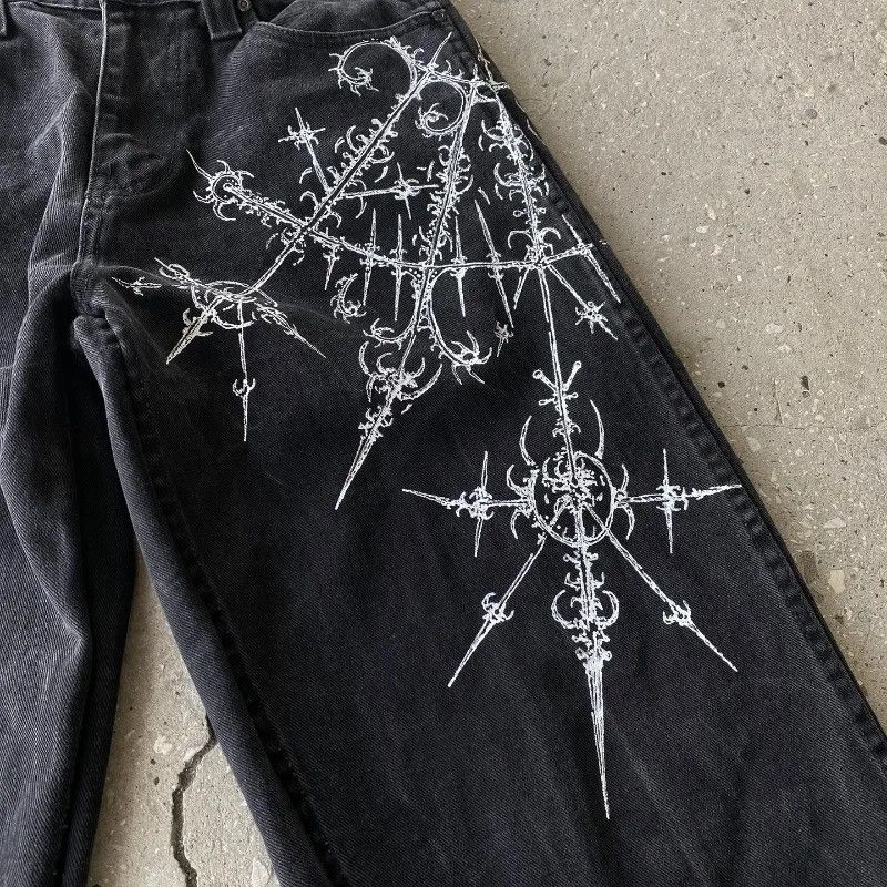 Jean × Vintage Gothic Baggy Jeans Size US 32 / EU 48 - 4 Thumbnail
