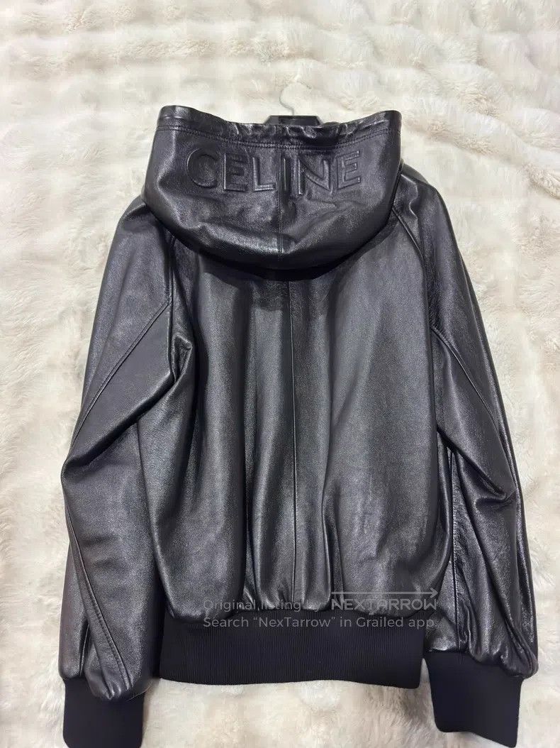 Celine CELINE Lamb Leather Logo Jacket Size US S / EU 44-46 / 1 - 1 Thumbnail