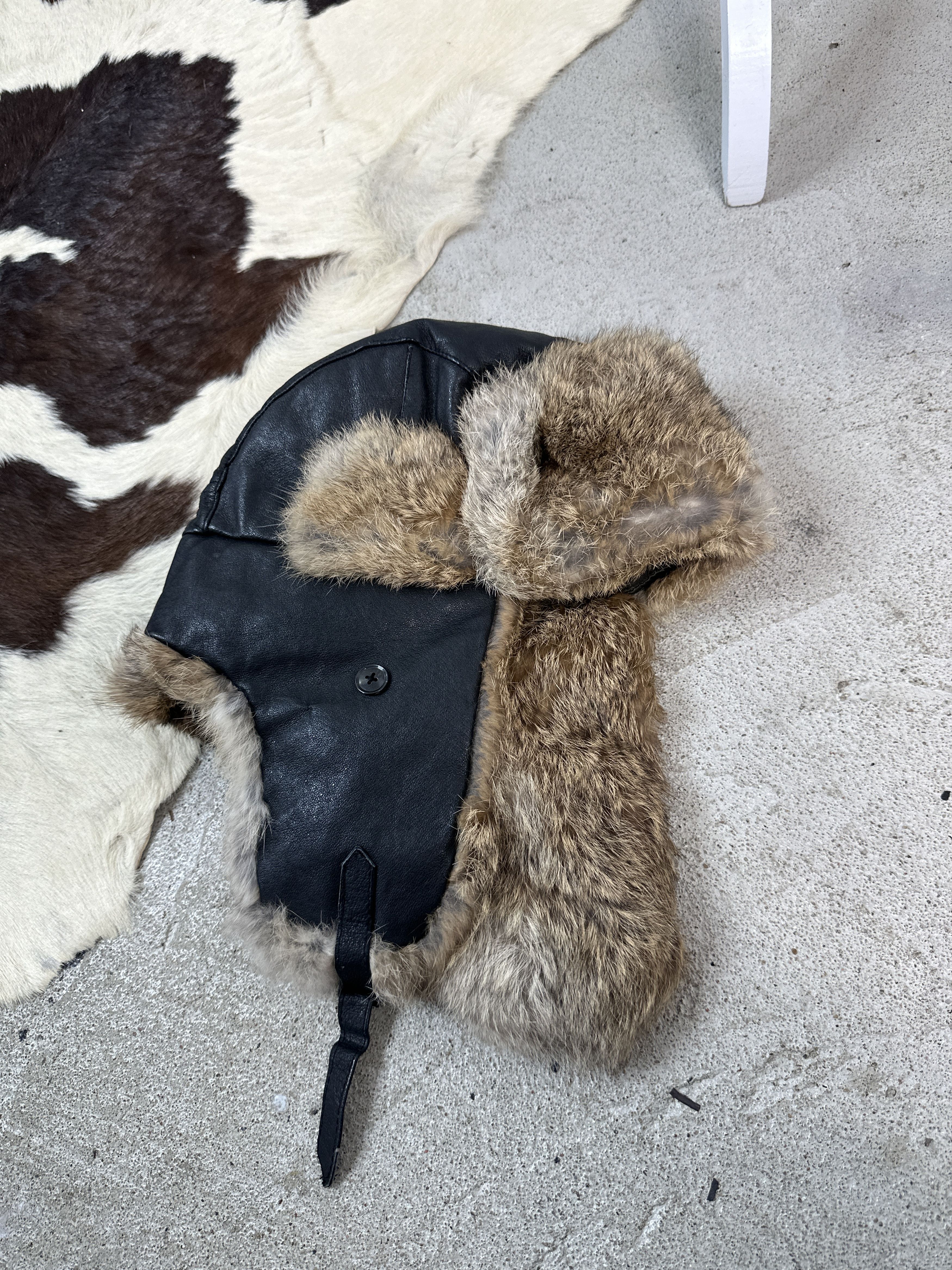 Vintage Vintage Real Fur Bomber / Traper Hat Size ONE SIZE - 1 Thumbnail