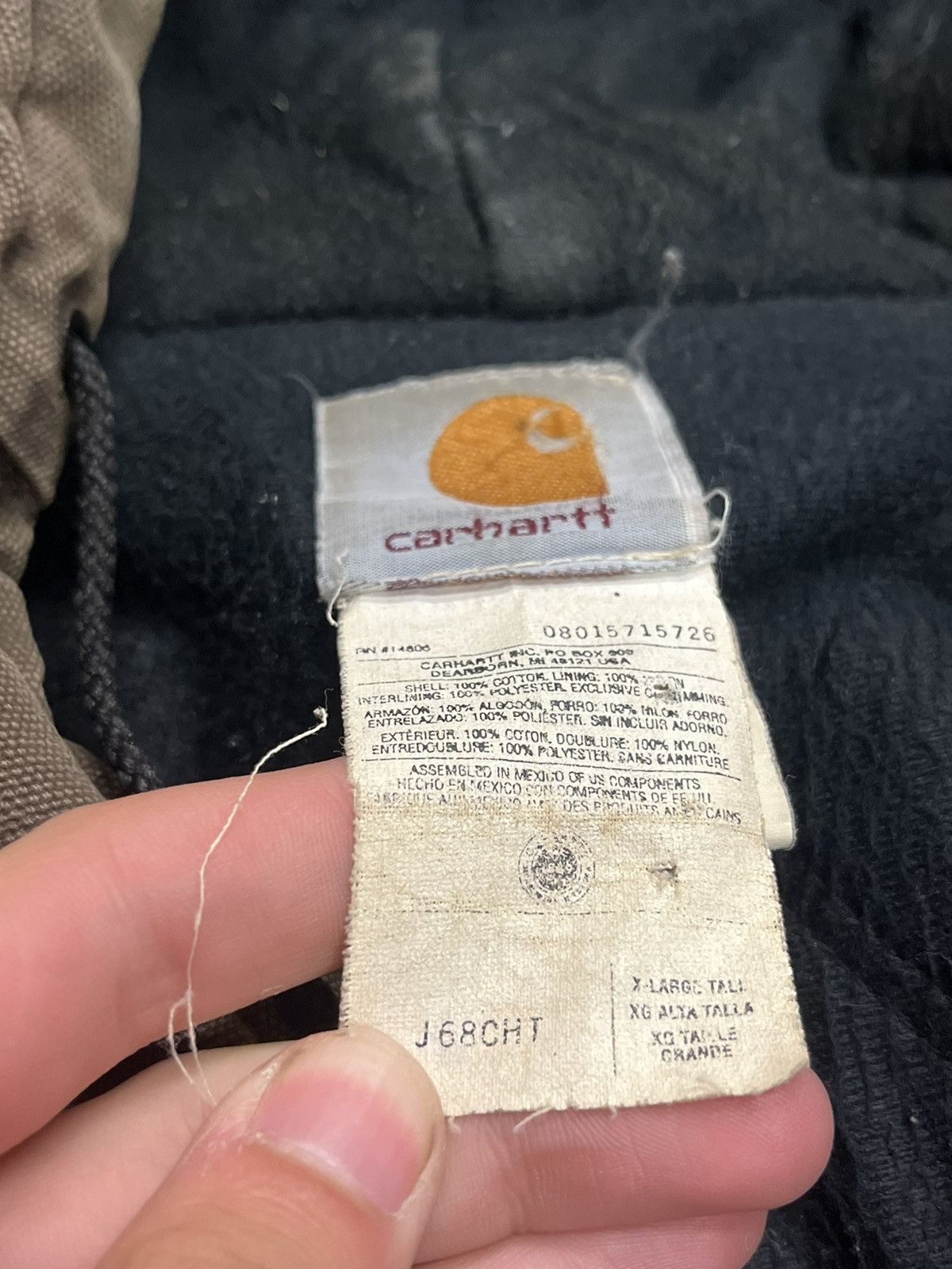 Carhartt × Vintage Carhartt mocha brown sun faded hooded jacket hype rare Size US XL / EU 56 / 4 - 7 Thumbnail