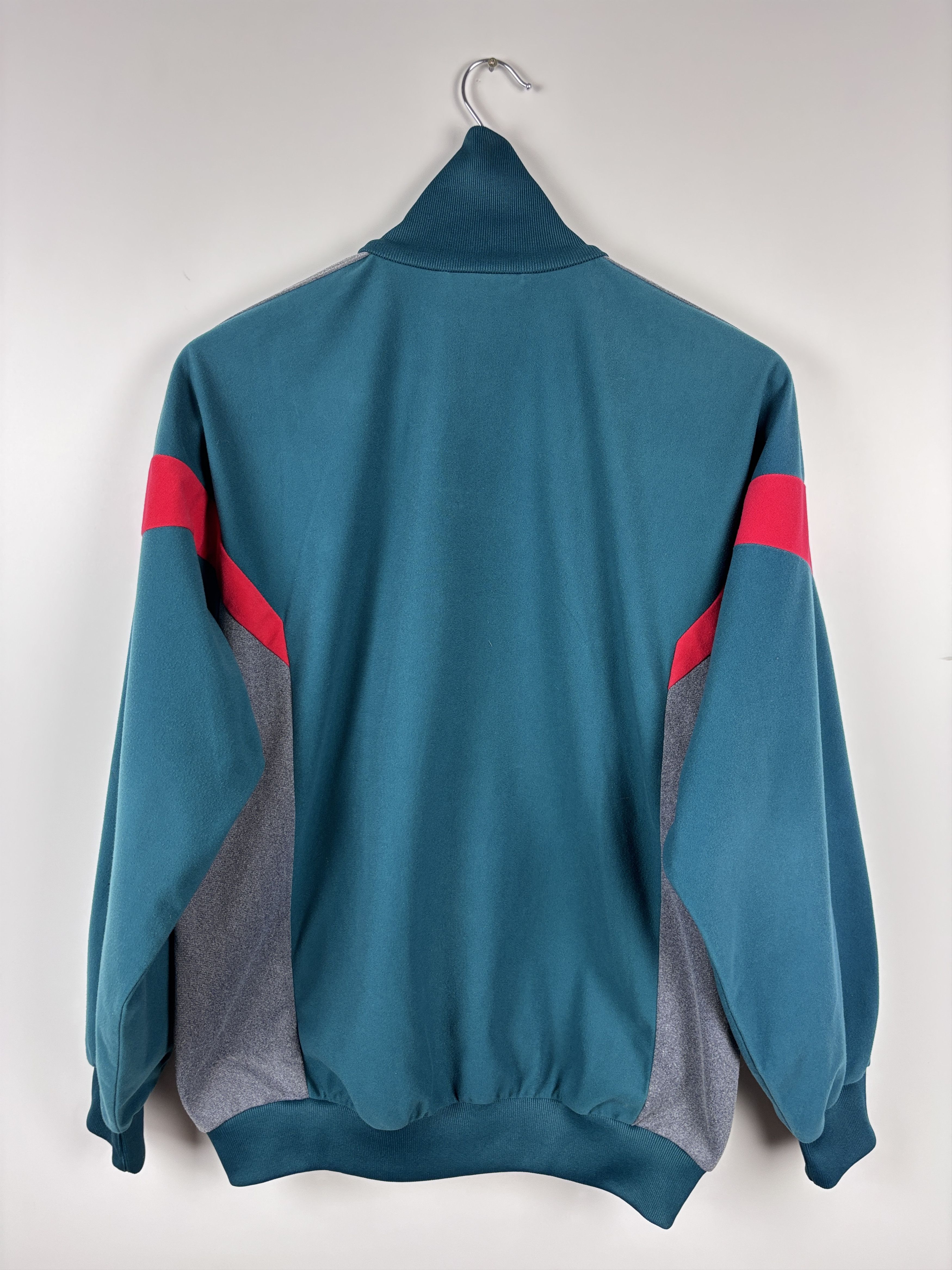Adidas × Vintage Vintage 90s Adidas Track Zip Jacket Green Gray Mens Size M Size US M / EU 48-50 / 2 - 5 Thumbnail
