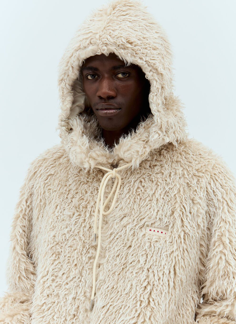 Marni o1w1db10625 Fuzzy Knit Jacket in Beige Size US S / EU 44-46 / 1 - 3 Thumbnail