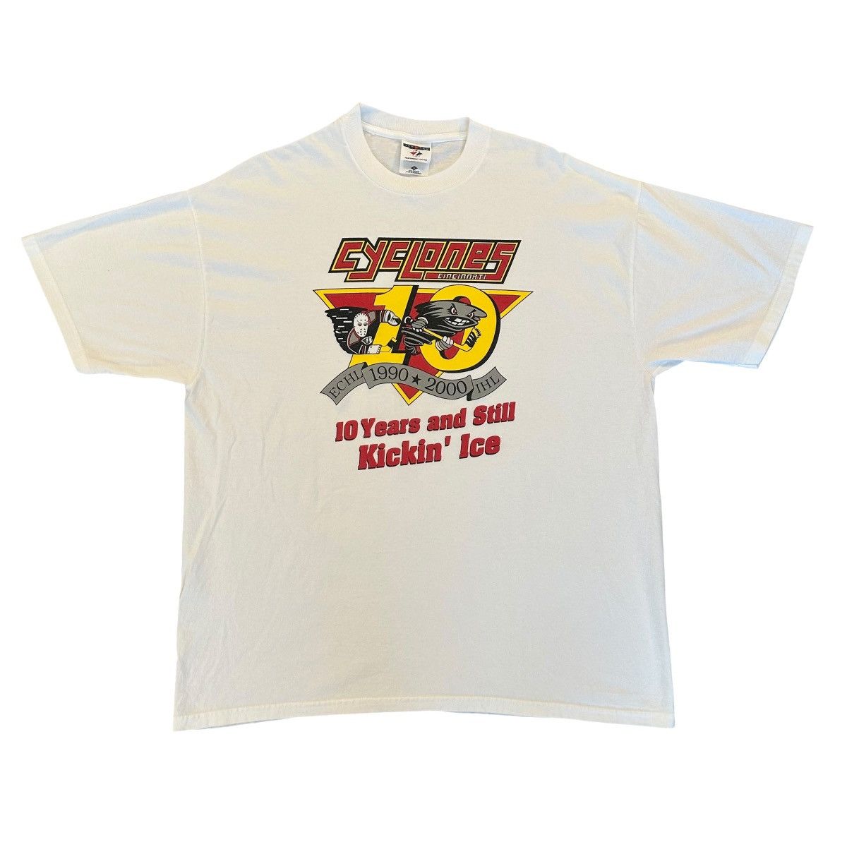 Jerzees Vintage Cincinnati Cyclones Hockey 2000 sports shirt size XL Size US XL / EU 56 / 4 - 2 Thumbnail