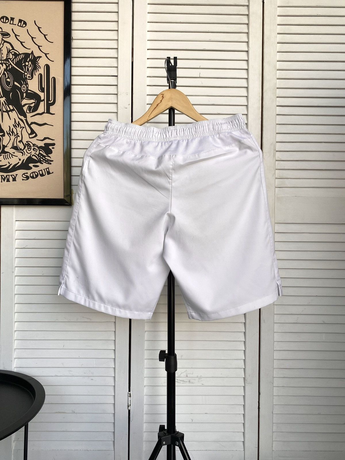 Nike × Vintage Vintage Nike AS Roma Italy Soccer Shorts Home Football White Size US 30 / EU 46 - 2 Thumbnail
