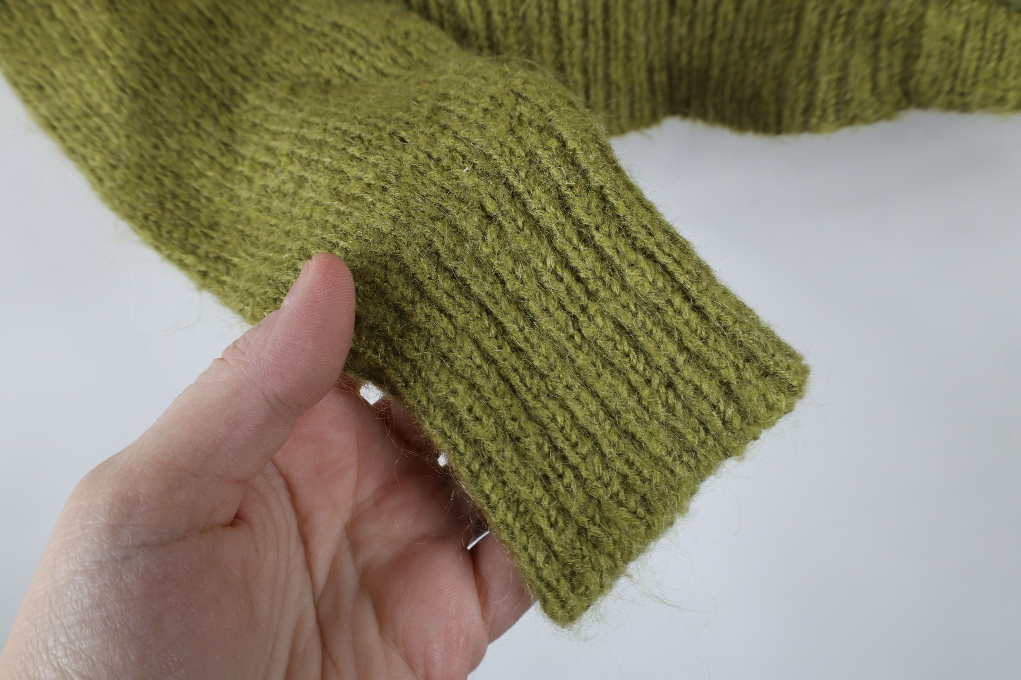 J.Crew × Vintage Vintage 90s J Crew Cobain Mohair Wool Knit Cardigan Sweater Size S / US 4 / IT 40 - 5 Thumbnail