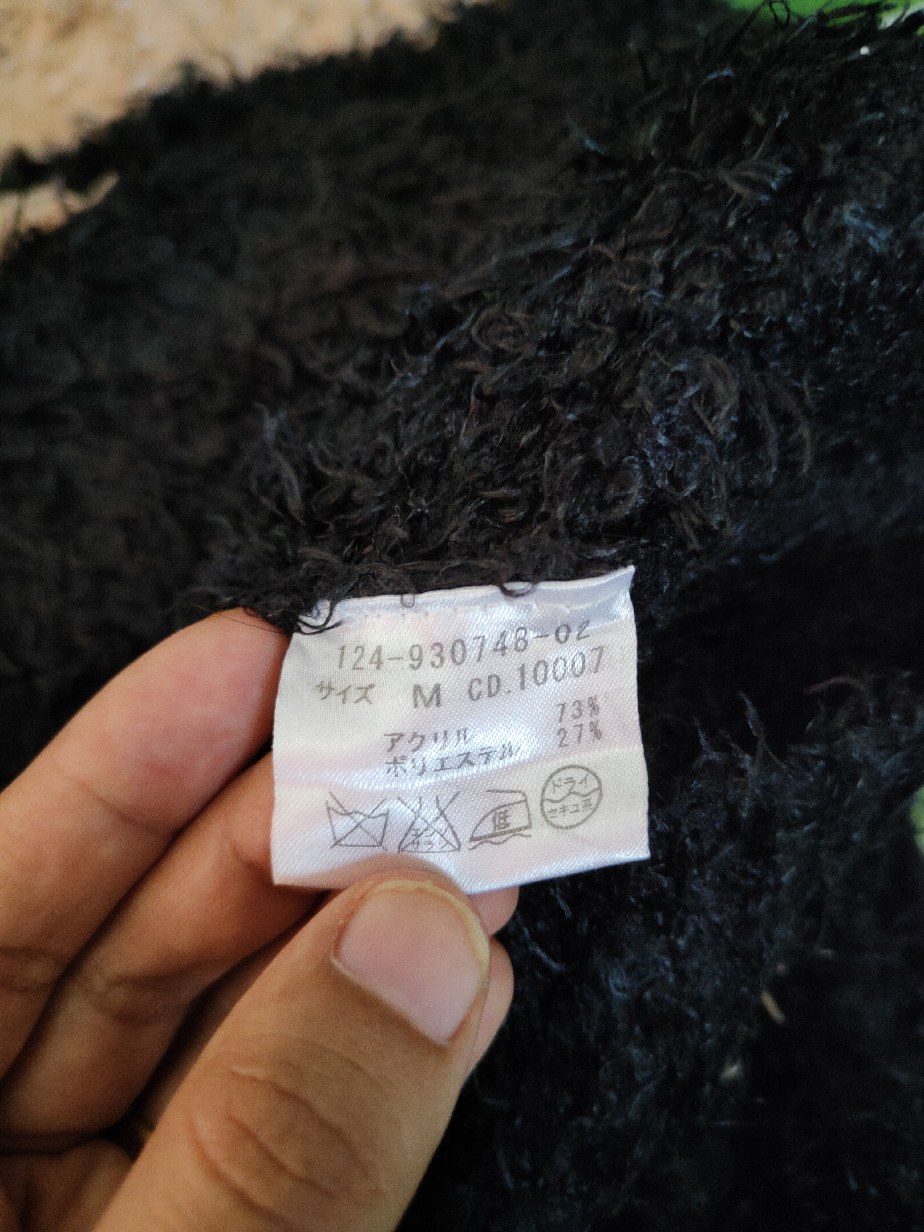 Homespun Knitwear × Japanese Brand × Solid and Striped Ingni Black Brown Shag Shaggy Fur Mohair Knitwear #S1954 Size M / US 6-8 / IT 42-44 - 11 Thumbnail