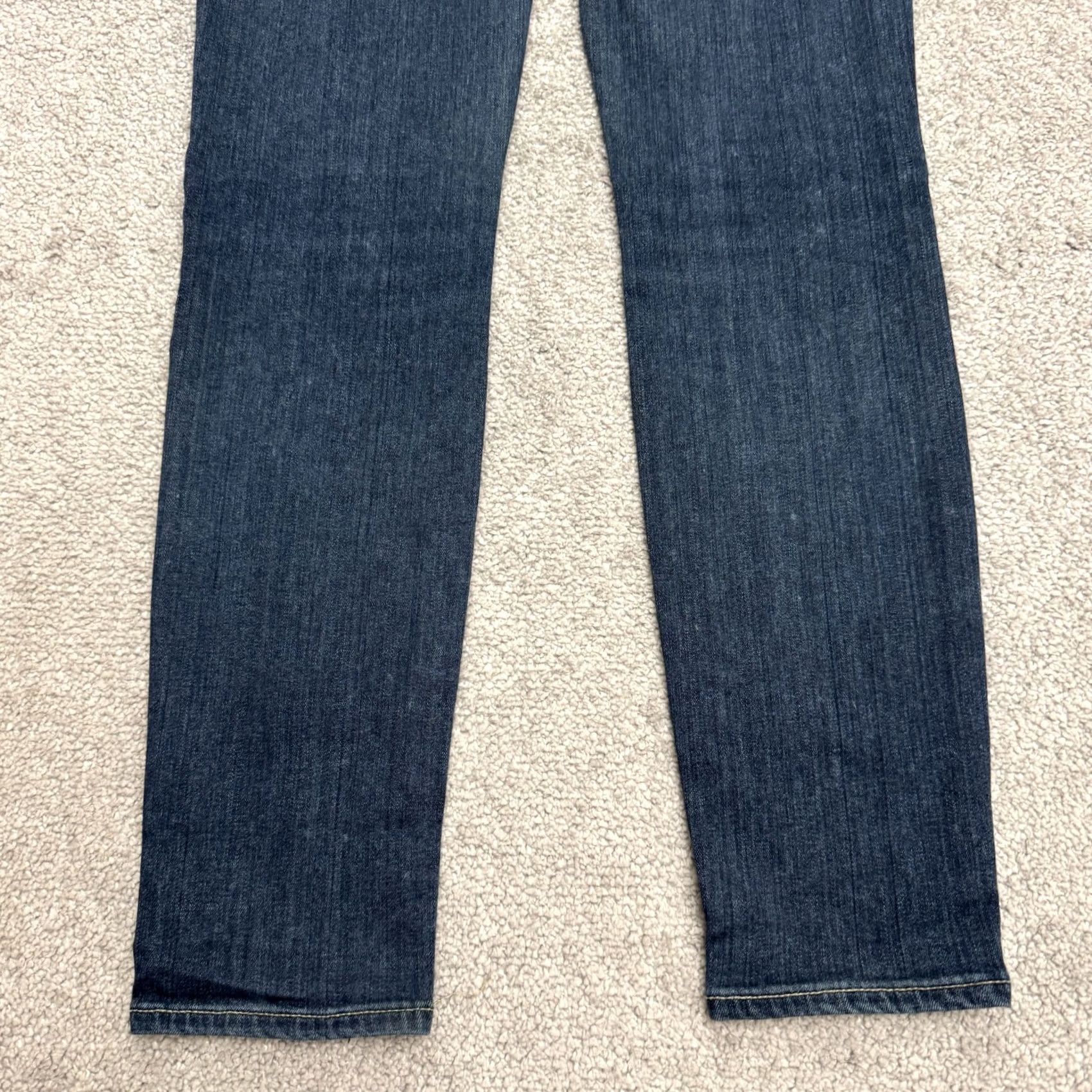 Paige Paige Hoxton Ankle Skinny Jeans Womens 28 Blue Dark Wash Denim Stretch Charing Size 28" / US 6 / IT 42 - 4 Thumbnail