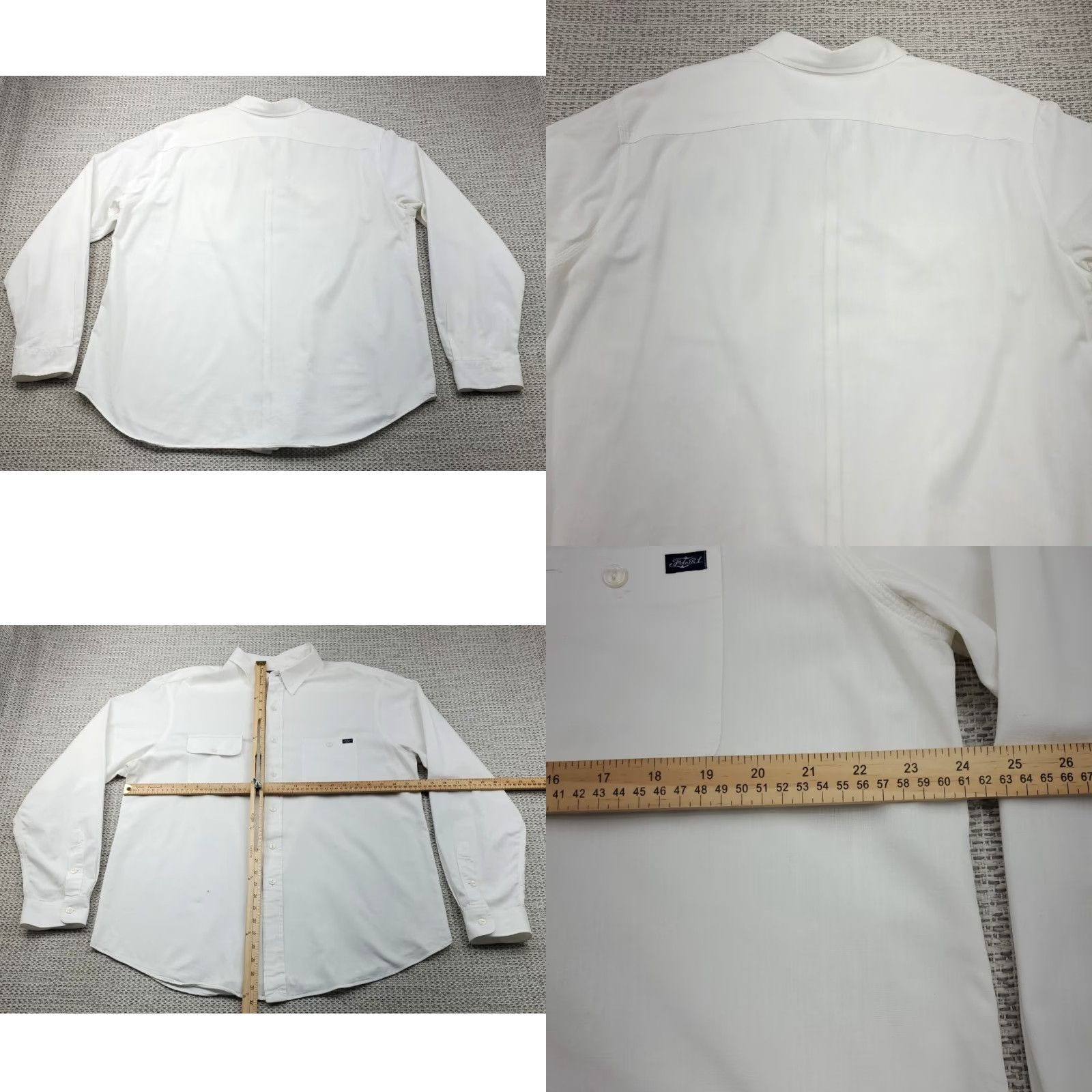 Polo Ralph Lauren VINTAGE Polo Ralph Lauren Button-Up Shirt Mens 2XL Long Sleeve White Cotton Pockets 90s Classic USA Size US XXL / EU 58 / 5 - 8 Thumbnail