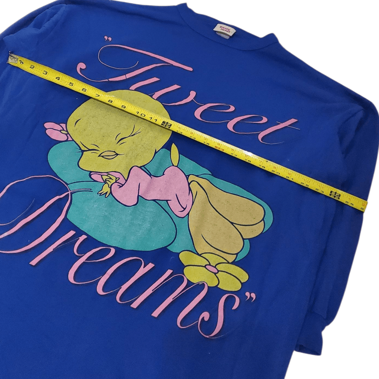 Disney 90s Tweety Bird "Tweet Dreams" Pullover Sleep Shirt Size ONE SIZE - 5 Thumbnail