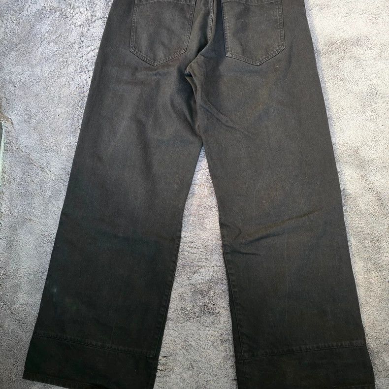 Raf simons 21aw show style denim wide-leg trousers